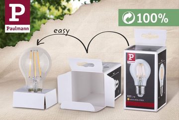 Paulmann LED-Filament 5er Pack 5W Tropfen E27 2700K klar, E27, 5 St., Warmweiß