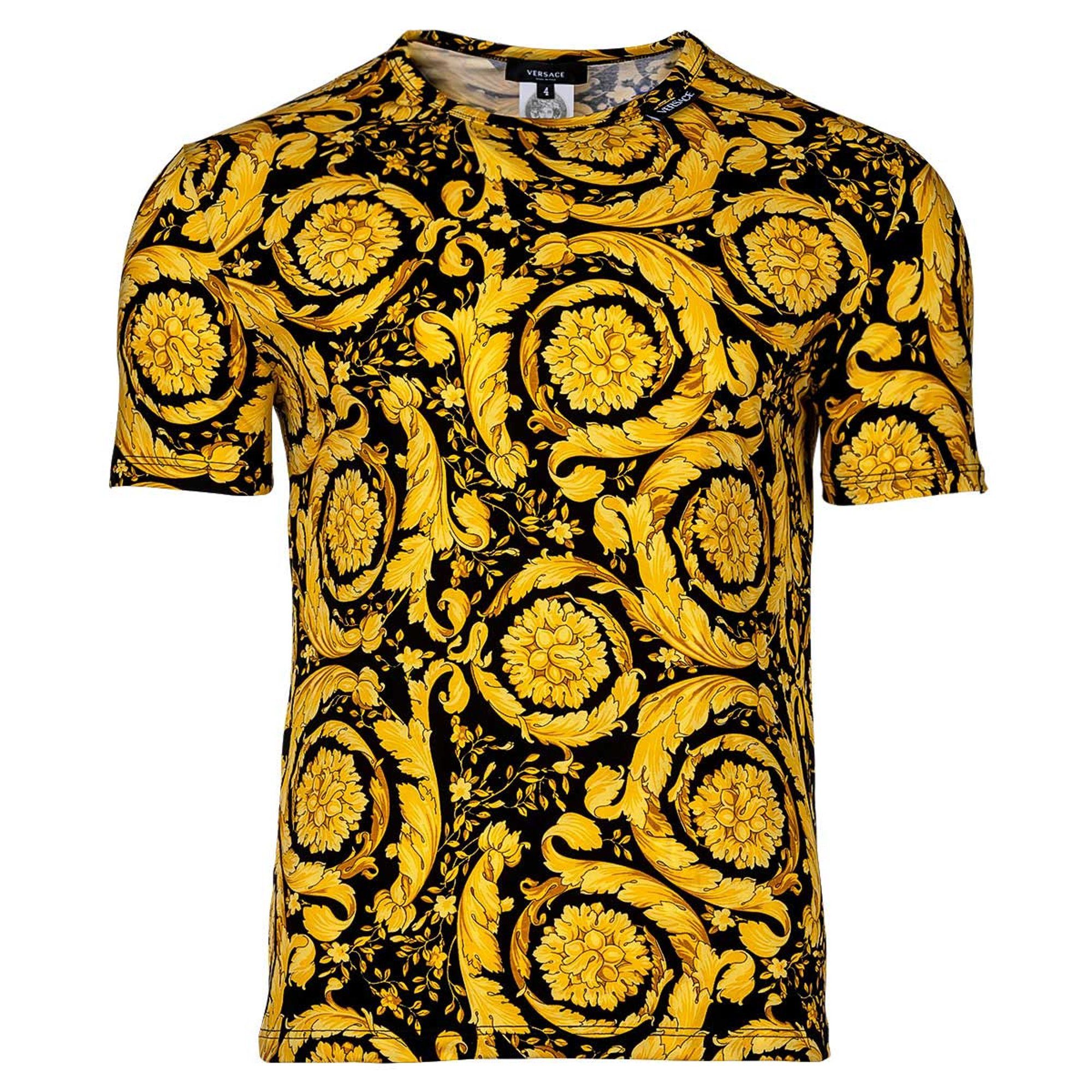 Versace T-Shirt Herren T-Shirt 1er Pack Baumwolle (Packung, 1er Pack) günstig online kaufen
