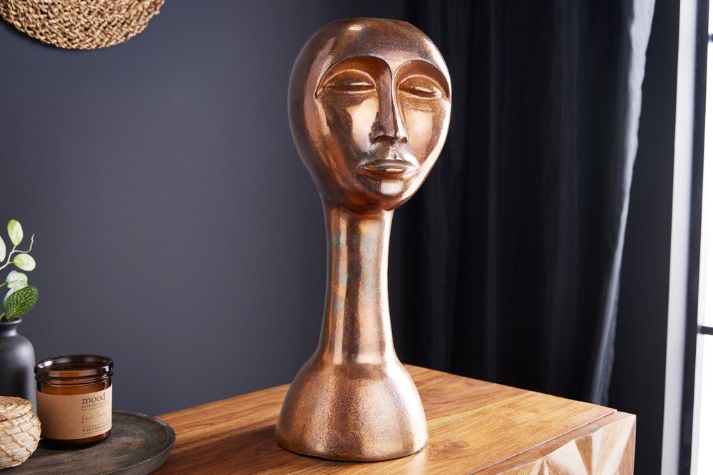 Dekovase FACE 50cm kupfer
