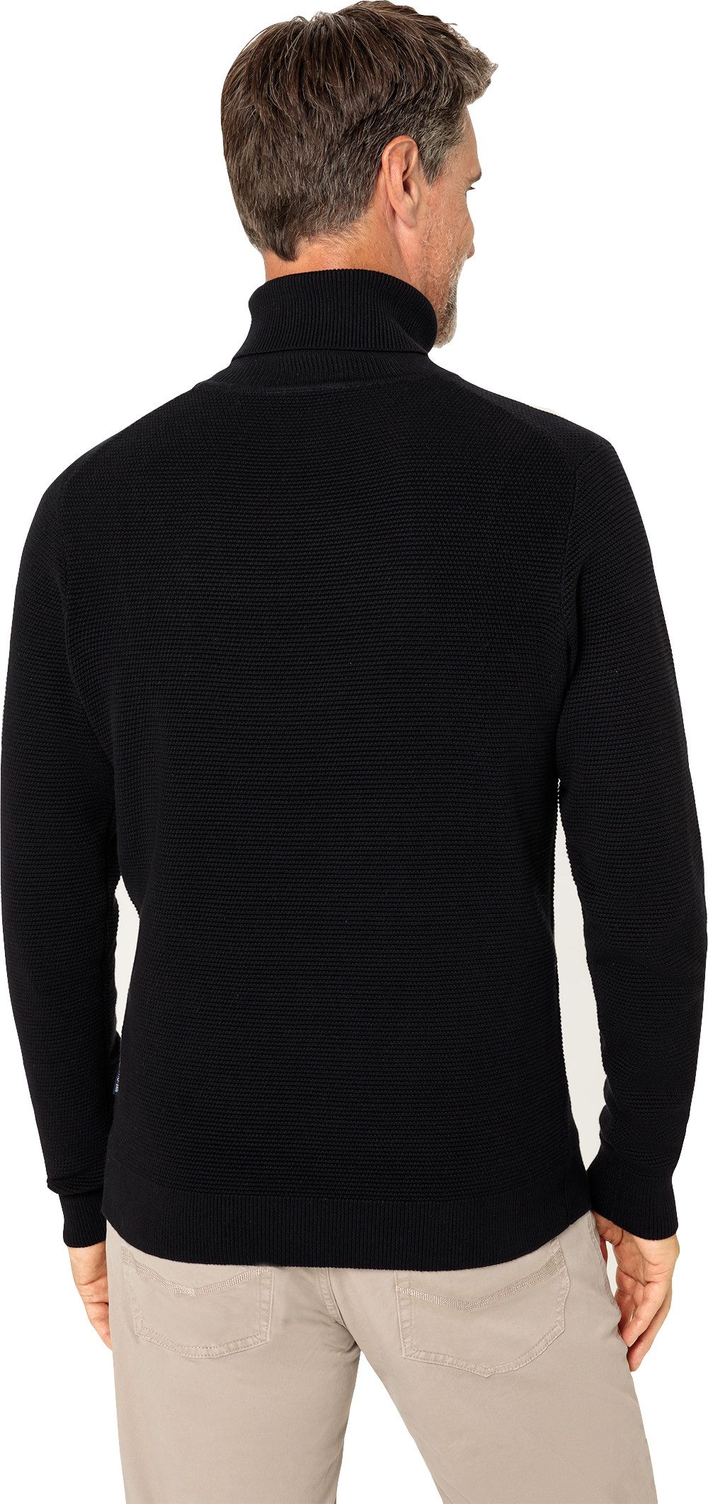 Otto Kern Rollkragenpullover Edle Reiskornstruktur