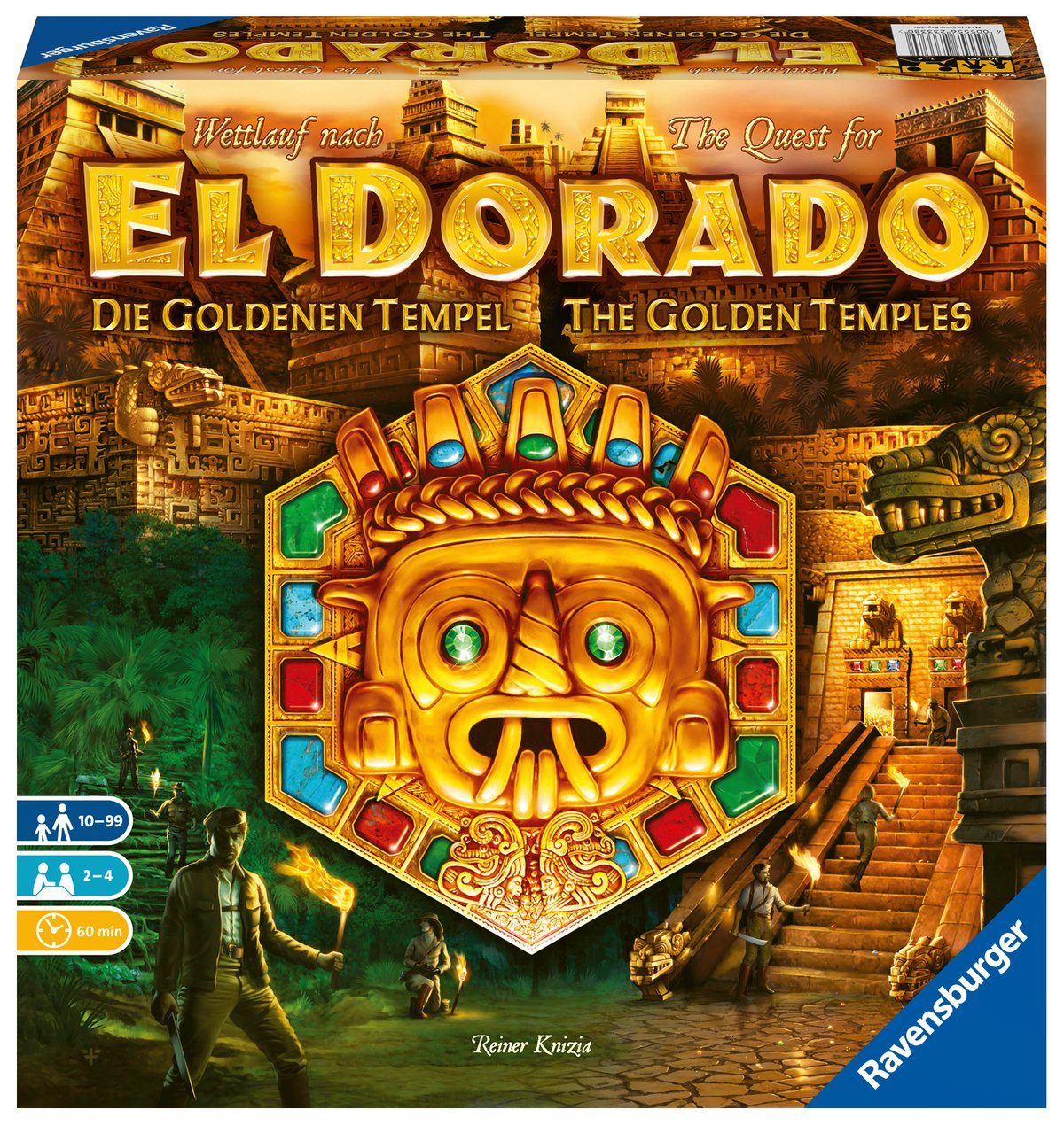 Ravensburger Spiel Wettlauf nach El Dorado Die goldenen Tempel,Familienspiel, Ravensburger 26129 Wettlauf nach El Dorado Die goldenen Tempel,Familienspiel, Made in Europe