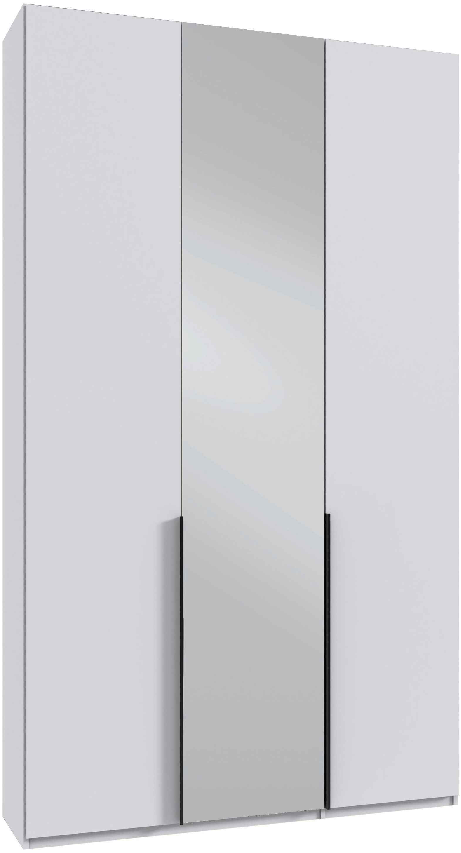 Wimex Kleiderschrank Mugano,in 5 Breiten,2 Höhen,2 Tiefen, viele Farben, Made in Germany (in Basic oder Premium Ausstattung) mit langen Griffen aus Metall, mit oder ohne Spiegel