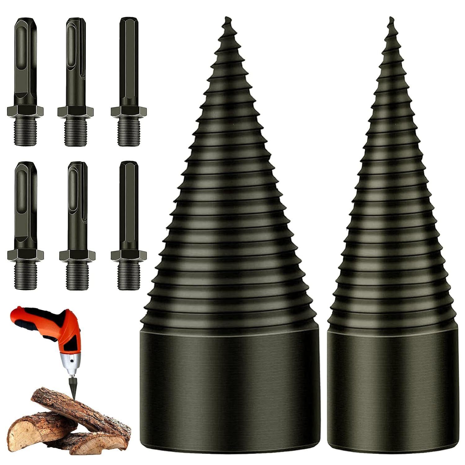 FELIXLEO Bohrersatz Holzspaltbohrer 32 mm + 42 mm Holzspalter Kegelbohrer m günstig online kaufen