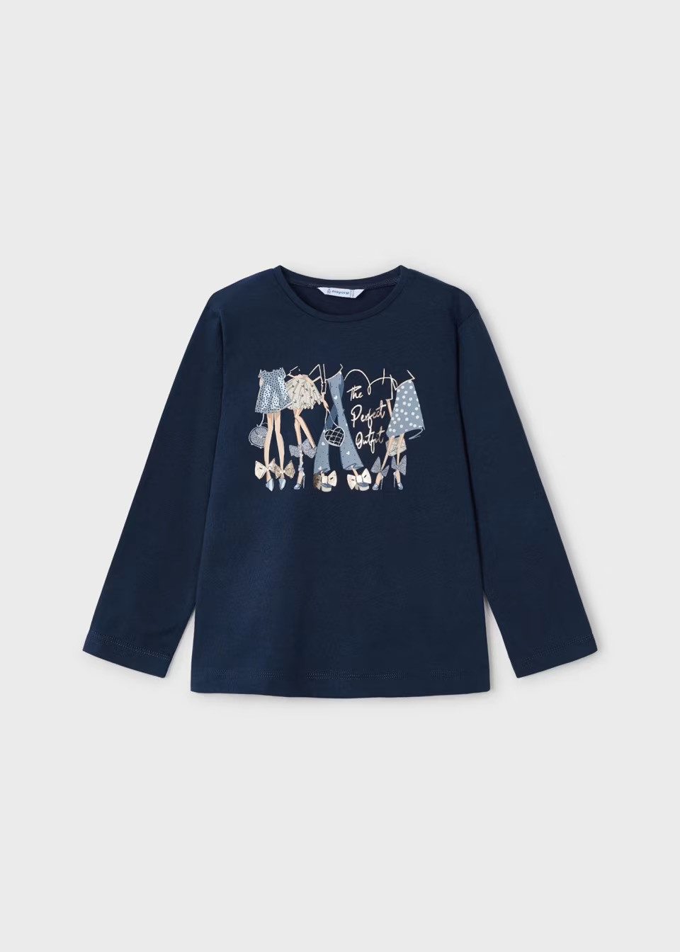 Mayoral Langarmshirt Langarmshirt mit Print Mädchen (407291)