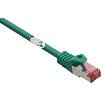 Renkforce CAT6 S/FTP Netzwerkkabel 10 m LAN-Kabel, mit Rastnasenschutz, vergoldete Steckkontakte, Flammwidrig