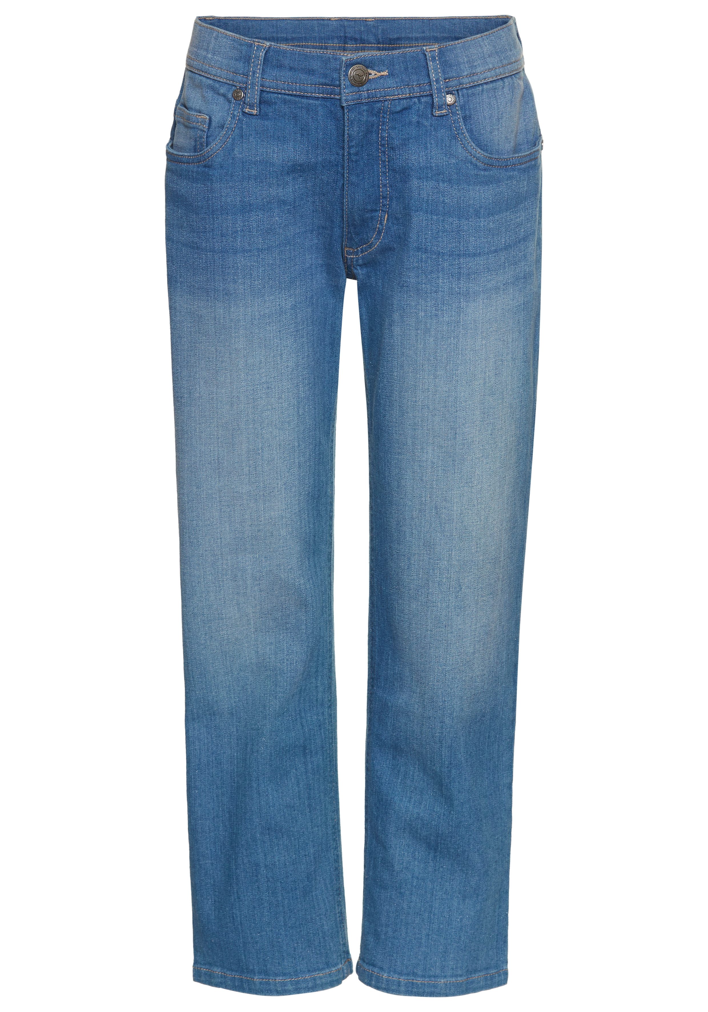 KangaROOS Loose-fit-Jeans Jeans mit weitem Bein und KangaROOS Stickerei Loose-fit Stretchjeans mit Logo-Stickerei – Bild 5 von 5