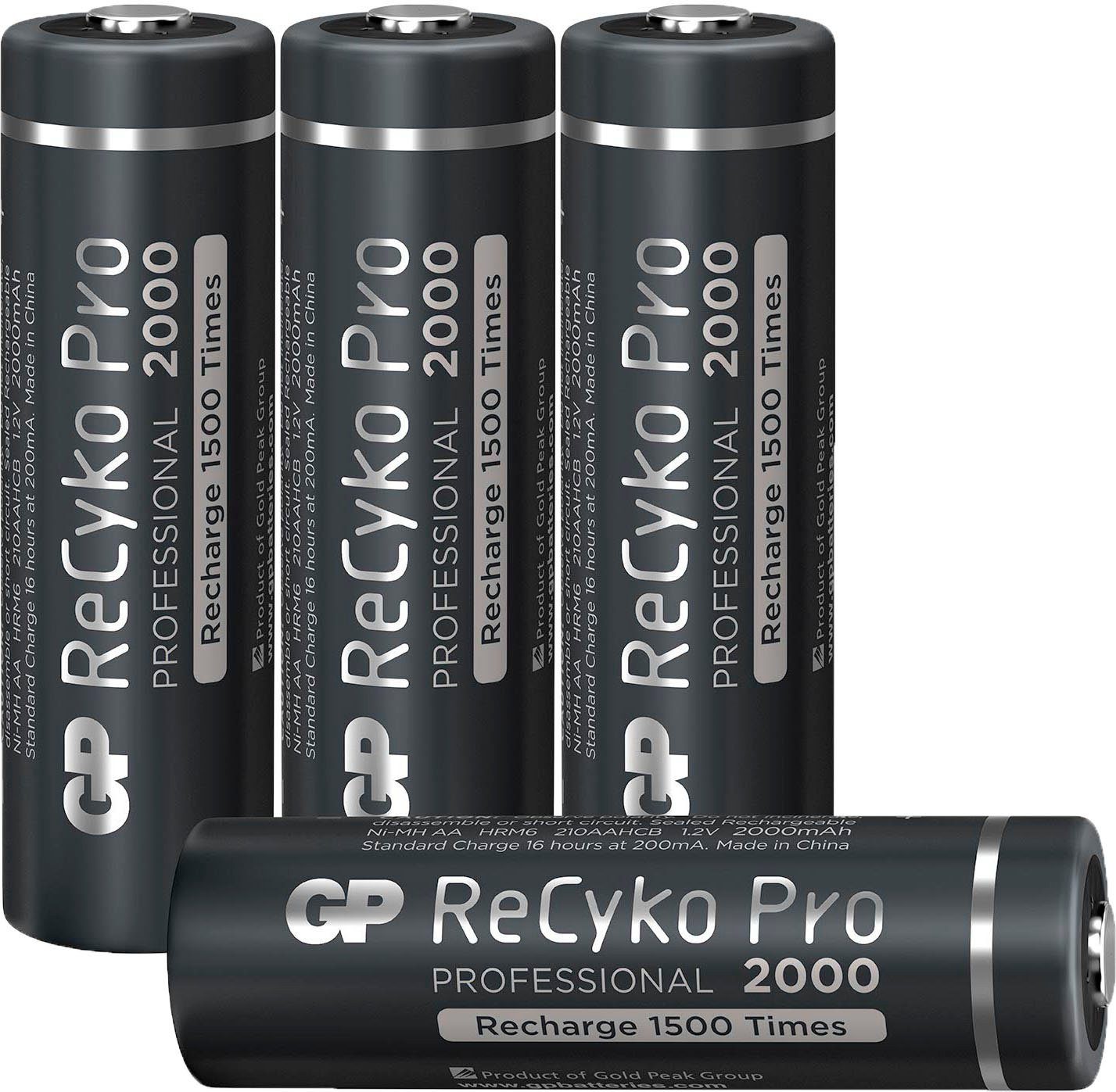 2000 (1,2 1,2V AA NiMH Batterie, Pack St) ReCyko V, 4 mAh Batteries 4er Pro GP