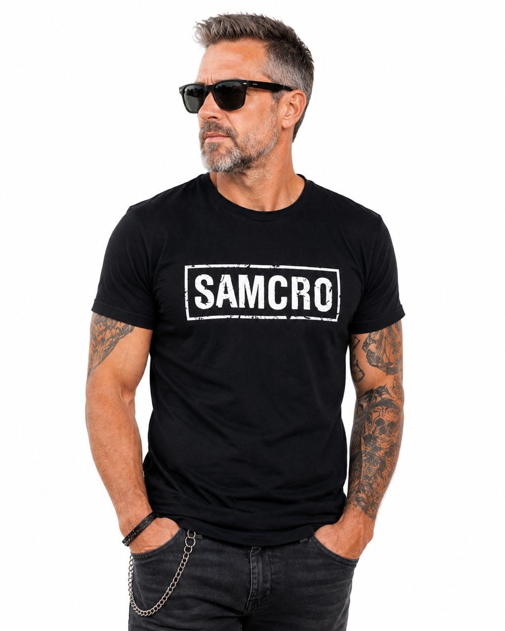 coole-fun-t-shirts Print-Shirt Sons of Anarchy SAMCRO T-Shirt Schwarz Herren S–4XL SAMCRO Sons of Anarchy T-Shirt black