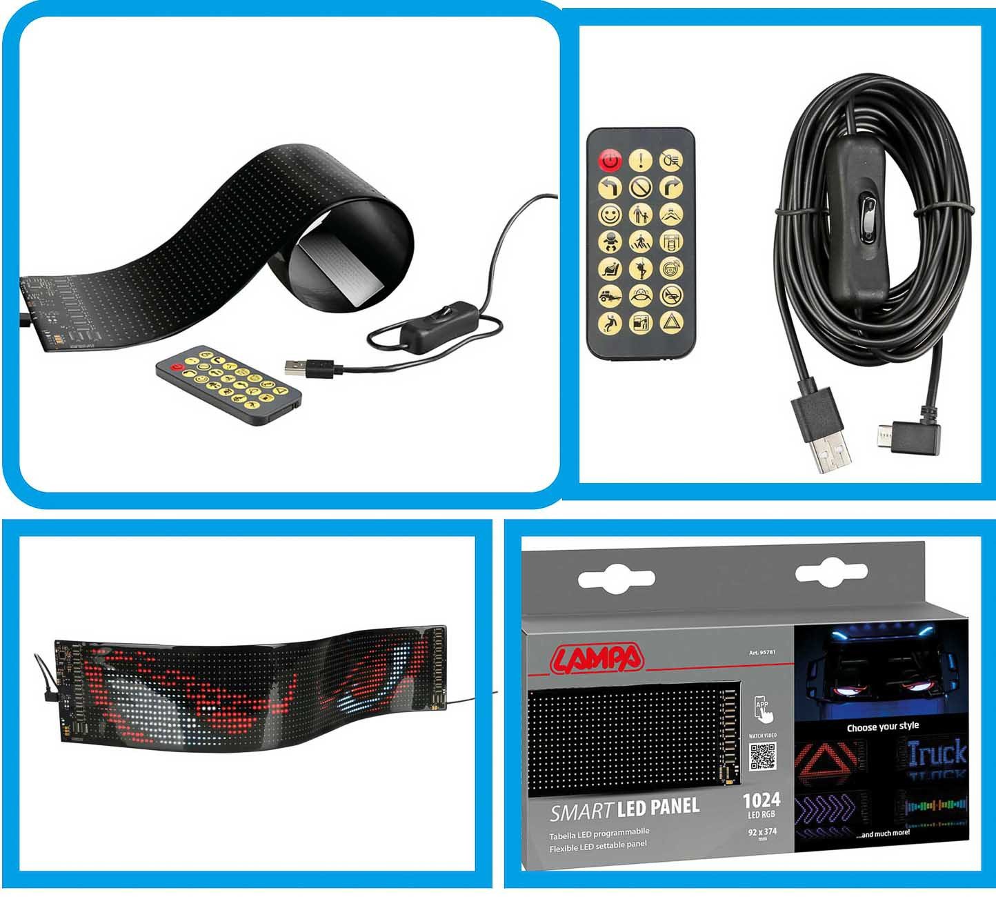 LAMPA Dekofigur Devil’s Eye LKW PKW Teufelsaugen, LKW Innenbeleuchtung, dynamische LED Motive