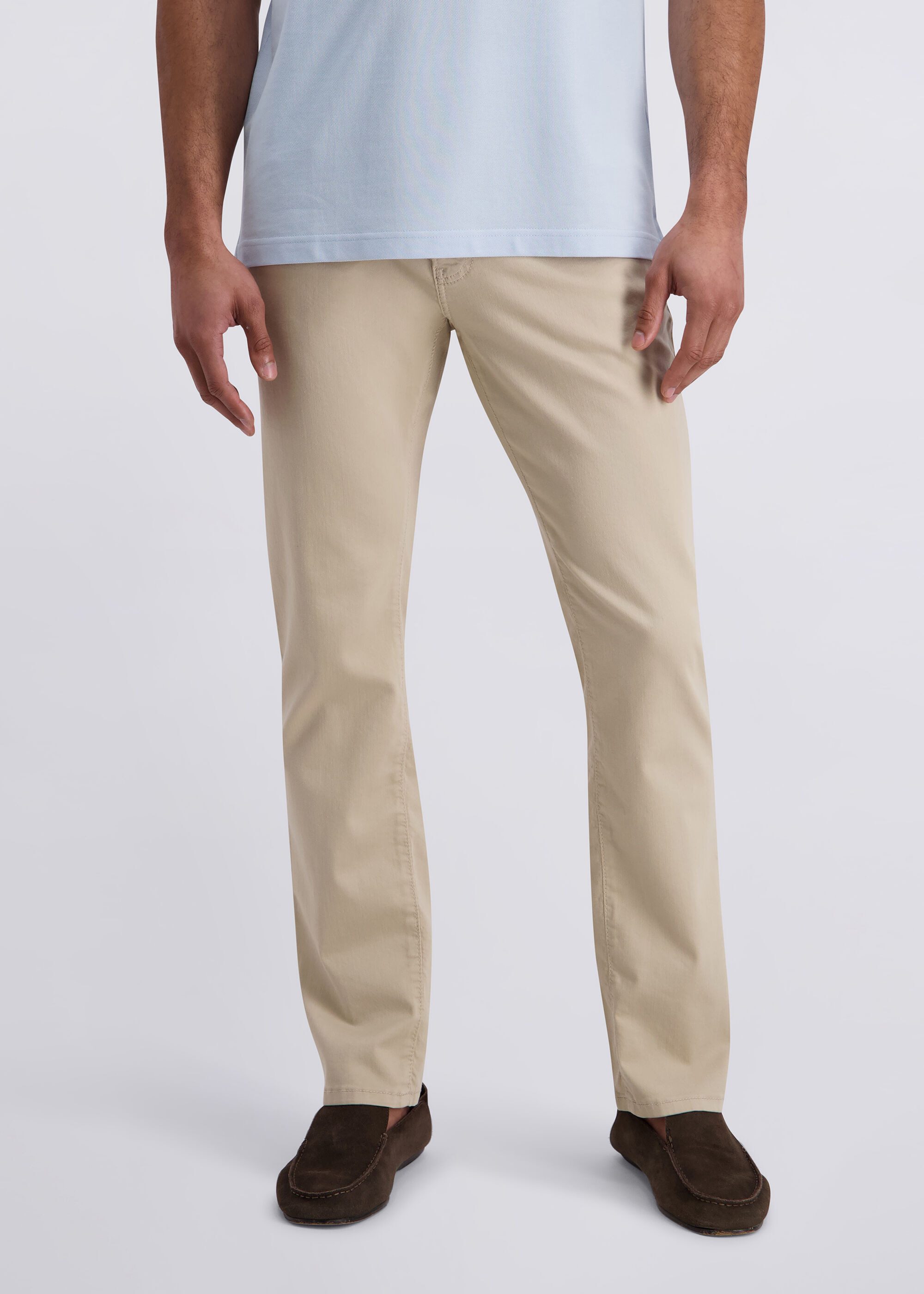 Pierre Cardin Stretch-Jeans Lyon mit Dornschlaufe zum Fixieren der Gürtelschnalle