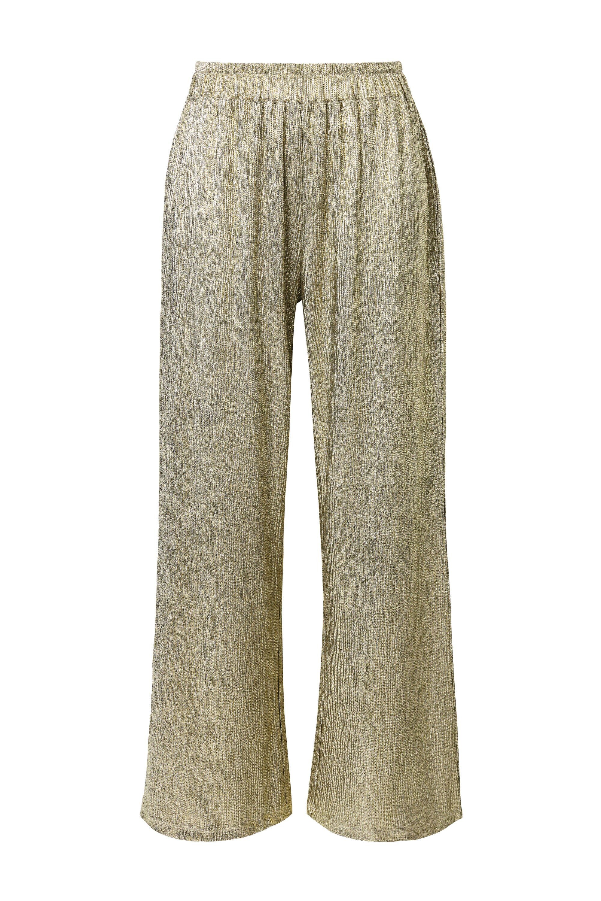 Studio Untold Schlupfhose Glitzerhose Wide Straight günstig online kaufen