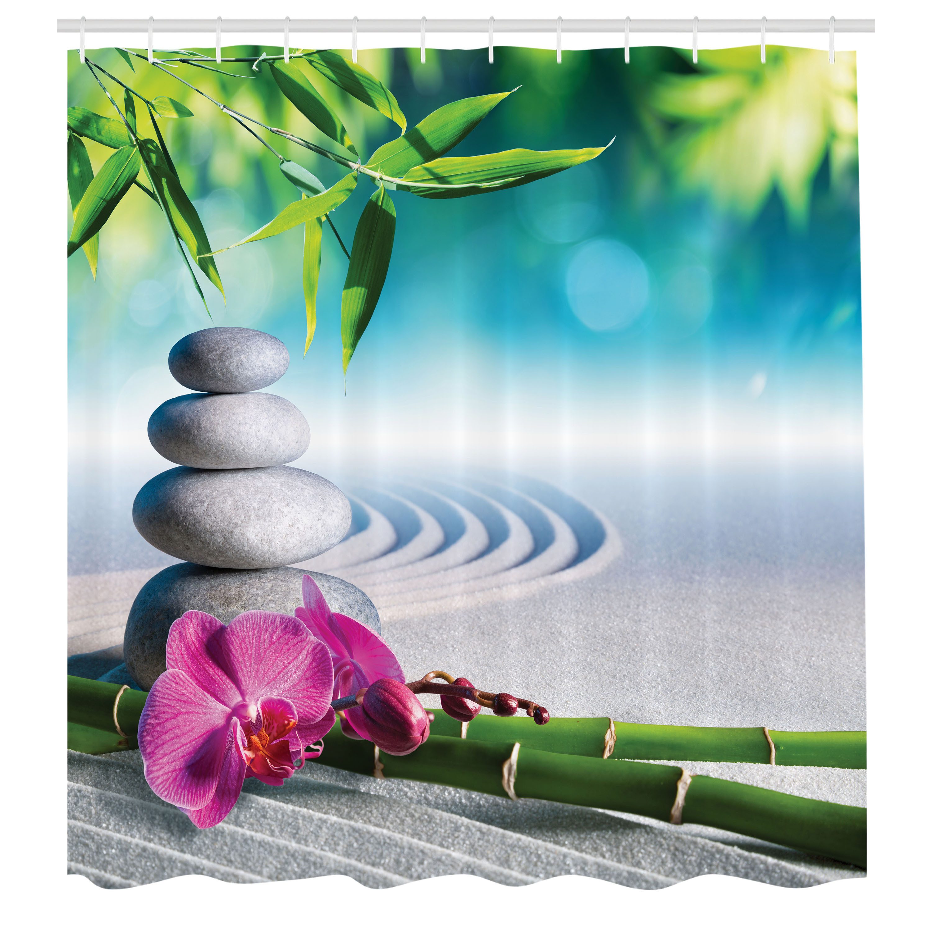 Abakuhaus Duschvorhang Moderner Digitaldruck mit 12 Haken auf Stoff Wasser günstig online kaufen