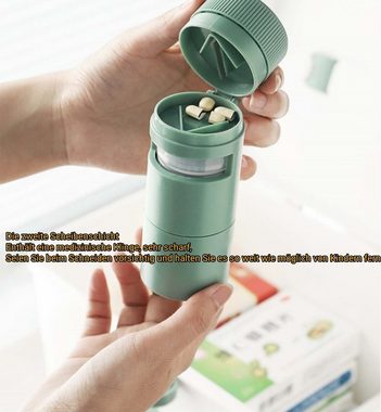 FIDDY Aufbewahrungsdose Multifunktionale Medikamentenbox aus Kunststoff (Satz, 7 St., Multifunktionale Kunststoffpillen mini tragbare Pillen), Mehrschichtige Pillendose, tragbare Mini-Pillendose