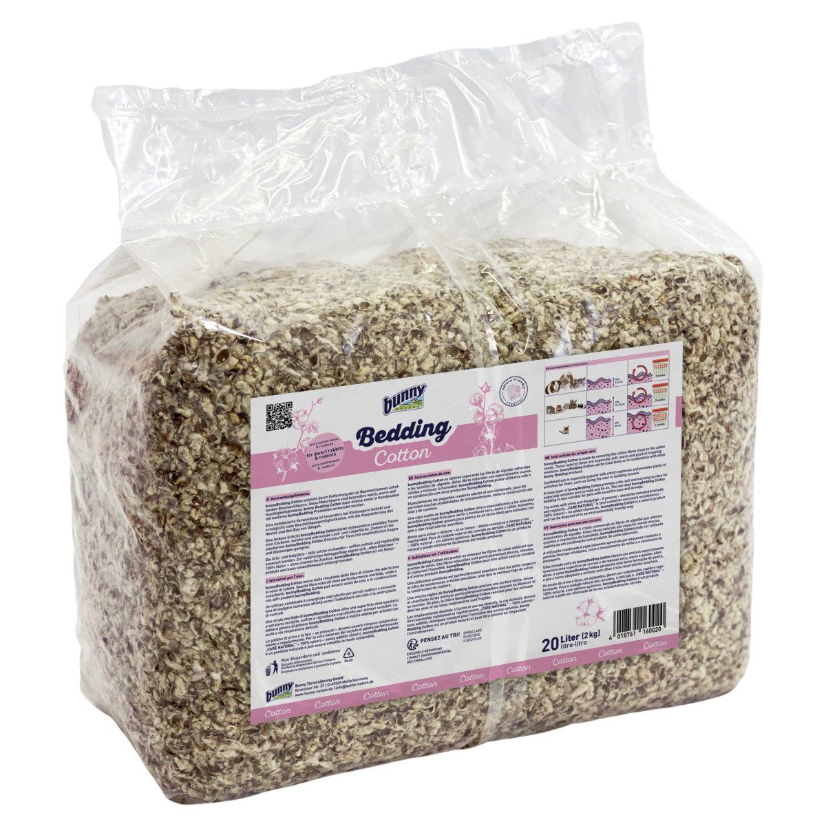 Bunny Nature Kleintierstreu Bedding Cotton 20 l (2 kg)