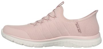 Skechers VIRTUE-GLOW Slip-On Sneaker Schlupfschuh, Slipper, Freizeitschuh mit praktischen Gummizügen