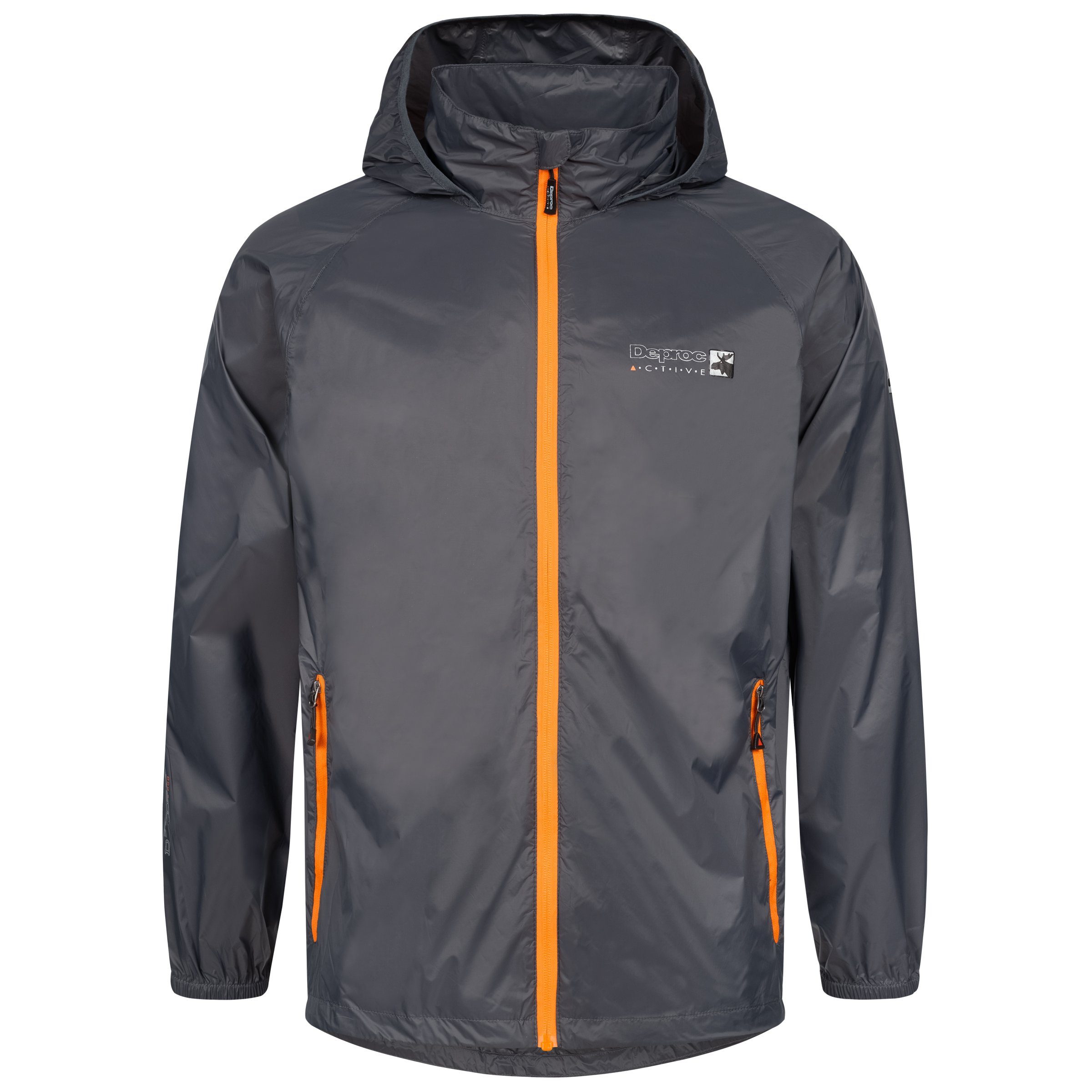 DEPROC Active Regenjacke ROBSON MEN CS II Outdoorjacke, Radjacke Auch in Großen Größen erhältlich anthra