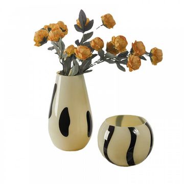 FELIXLEO Dekovase 25 cm Hoch Blumenvasen Modern aus Keramik für Tischdeko Innenbereich (1 St)