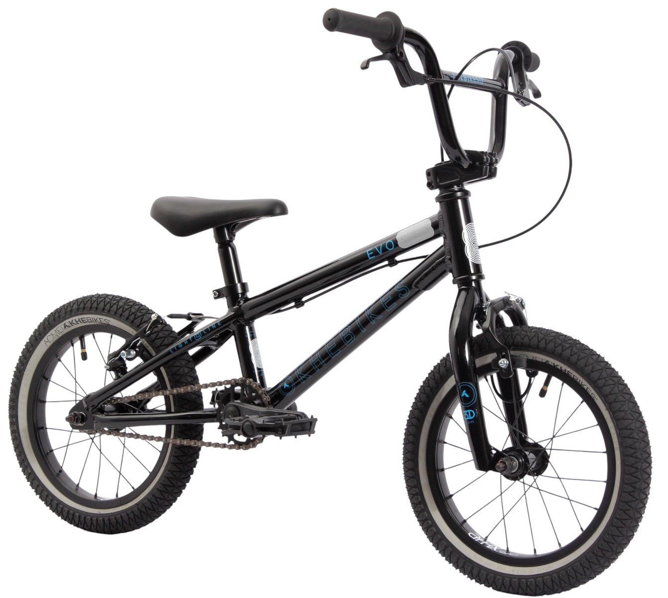 BMX-Rad KHE EVO LL 14 Zoll, 7,5kg, Aluminiumrahmen, 3D-Ausfallenden, V-Bremse