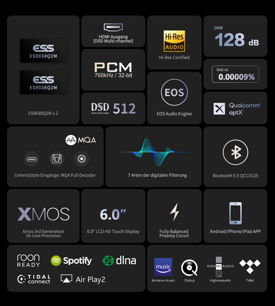 Eversolo Eversolo DMP-A6 (Master Edition) Internet-Radio