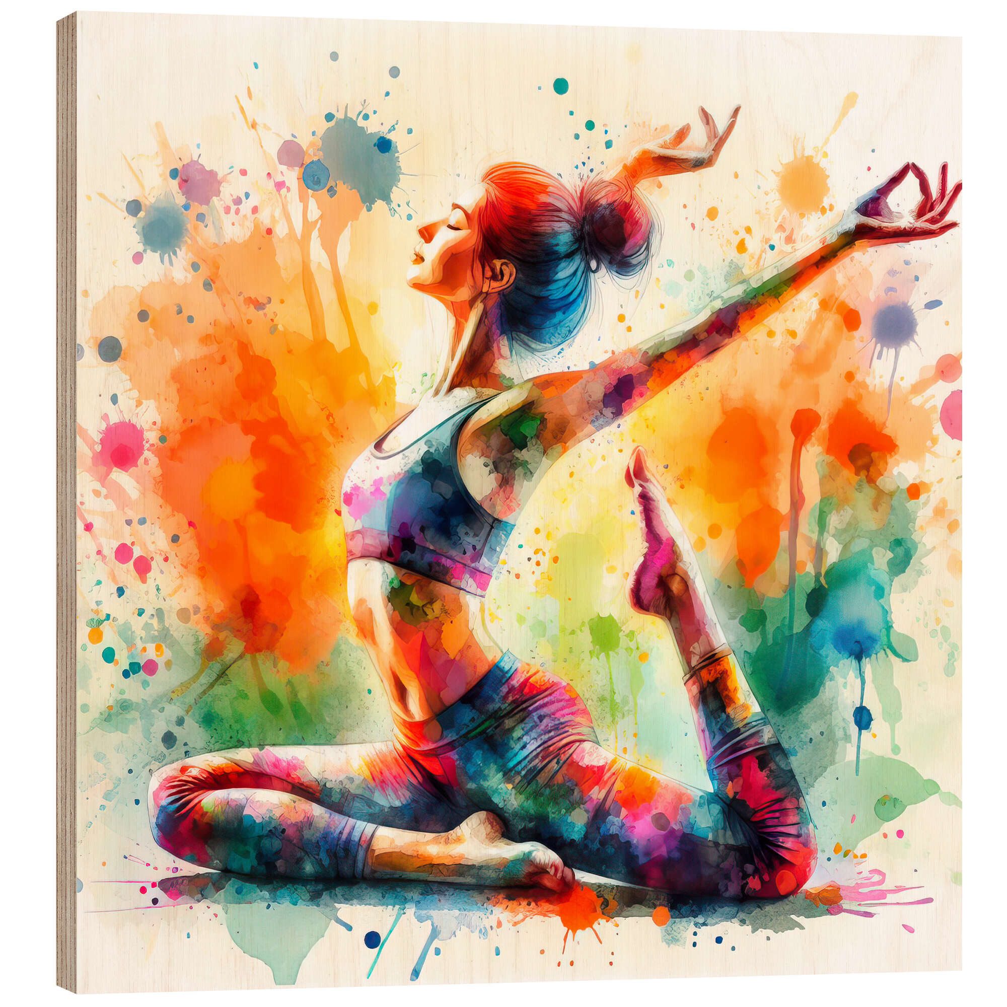 Posterlounge Wandbild Yoga-Übung I, nobelart, erhältlich als Poster, Leinwandbild, Wandsticker oder Acrylglasbild