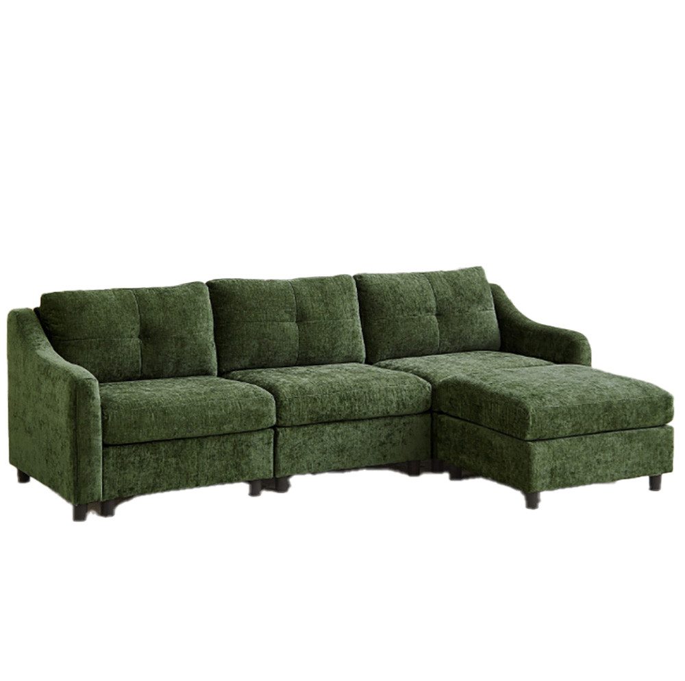 Jiexi Wohnlandschaft Ecksofa Mit Schlaffunktion Kordsofa, L oder U Form Couch
