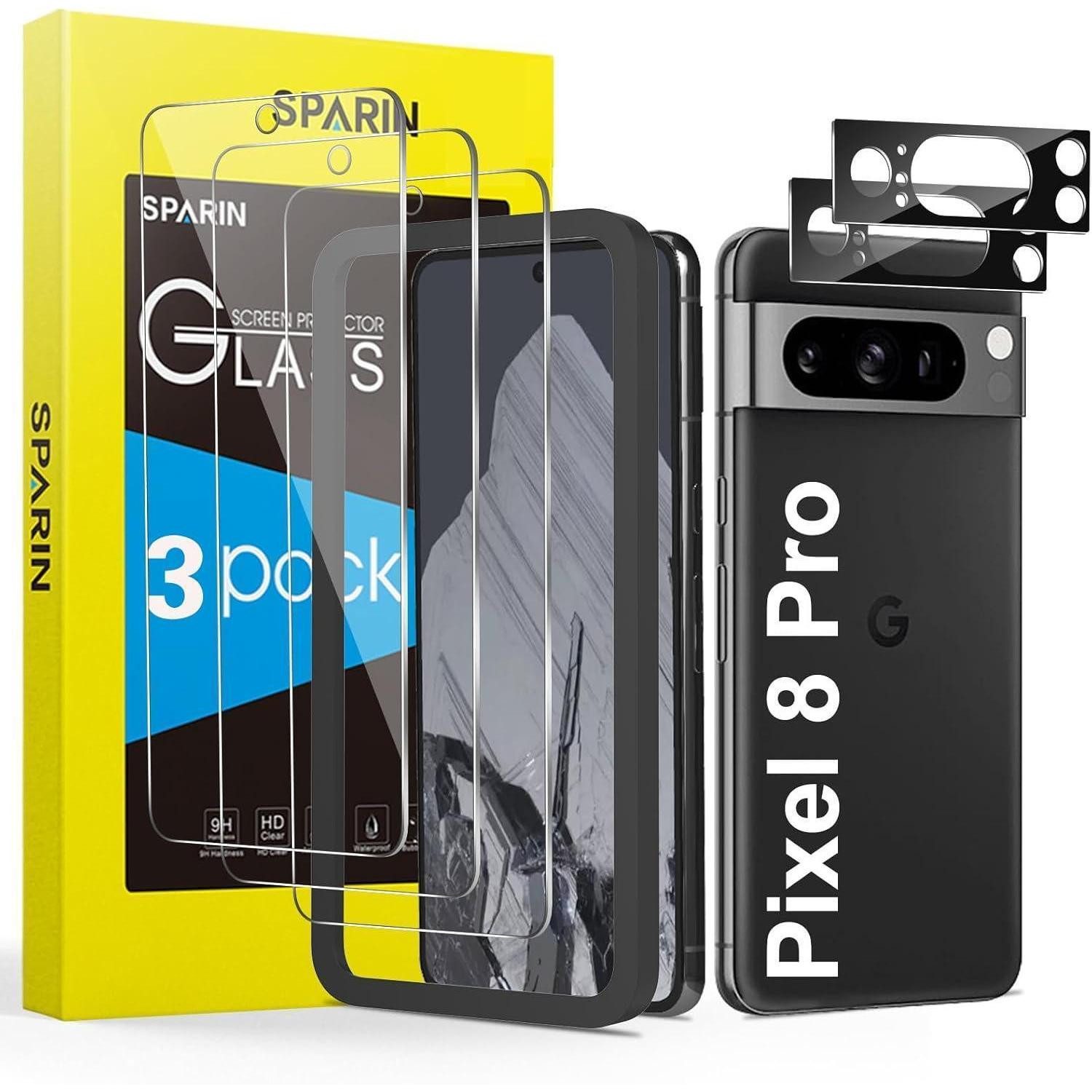 Smartect TPU Schutzfolie Für Google Pixel 8 Pro [2+2 Stück] – Display- Und Kameraschutz, Blasenfrei