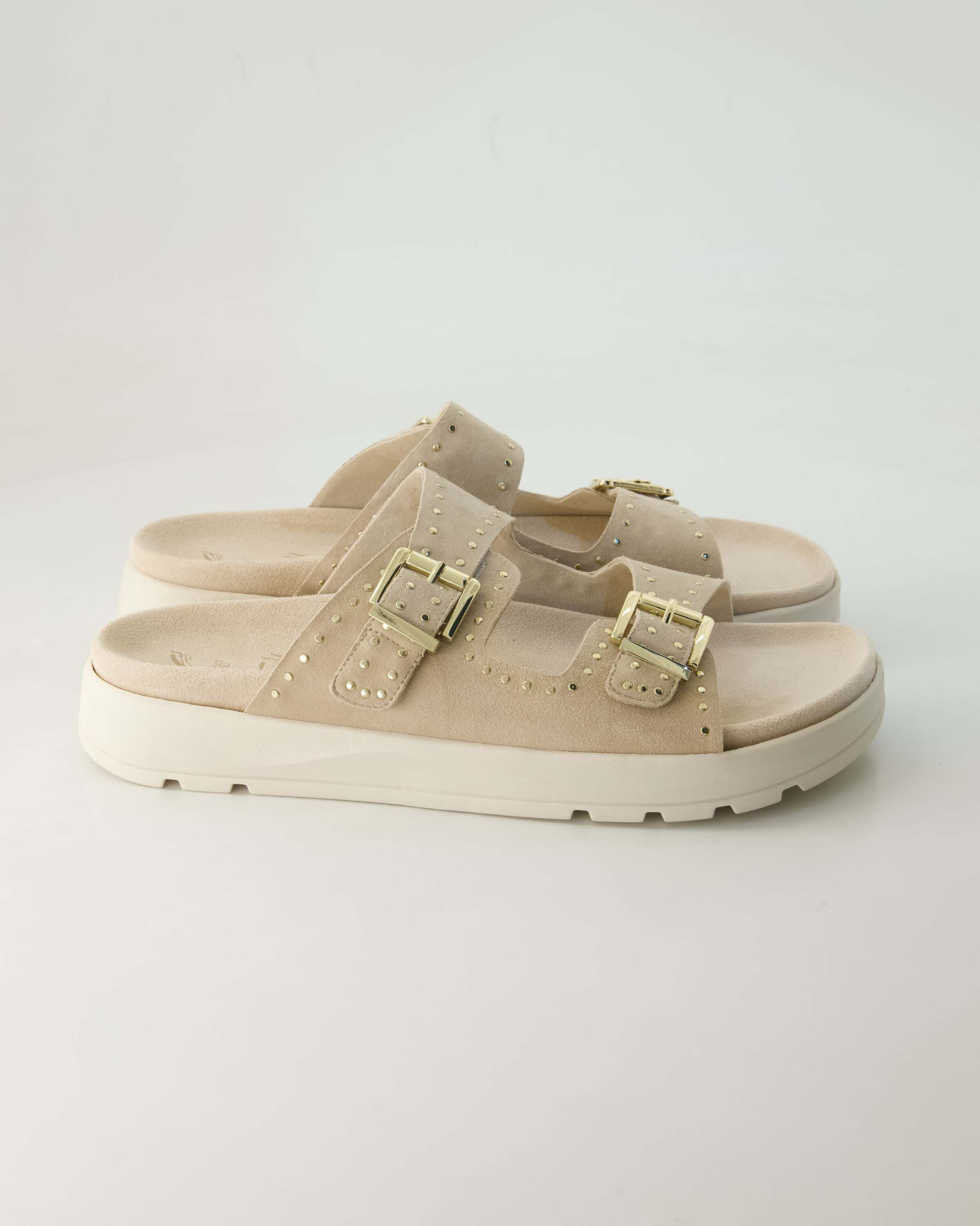 Terry A10 Pantolette Obermaterial: Leder