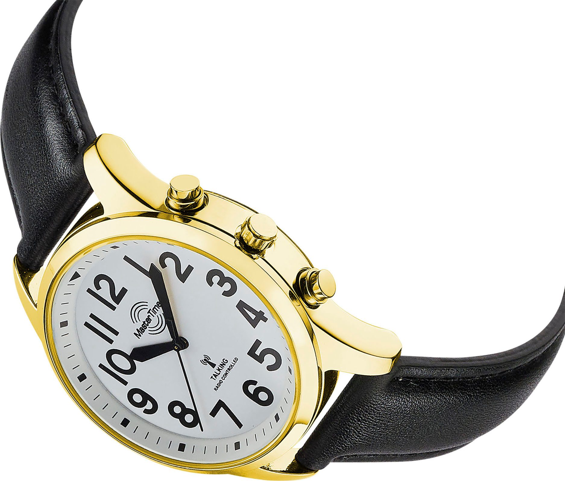 MASTER TIME Funkuhr Sprechende Funkuhr MTGA-10940-12L, Quarzuhr, Armbanduhr günstig online kaufen