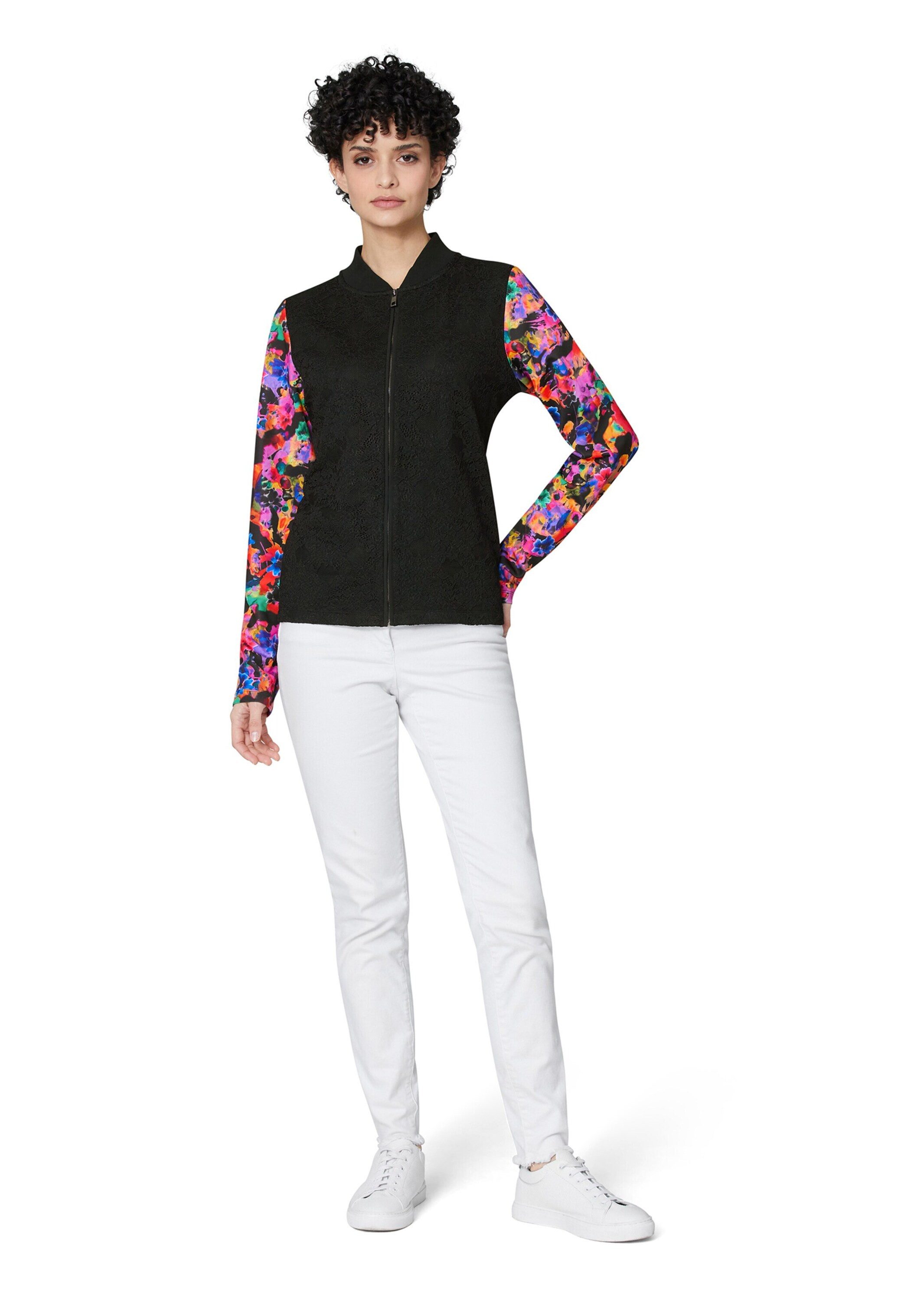MADELEINE Outdoorjacke Jacke mit floralen Trend-Ärmeln günstig online kaufen