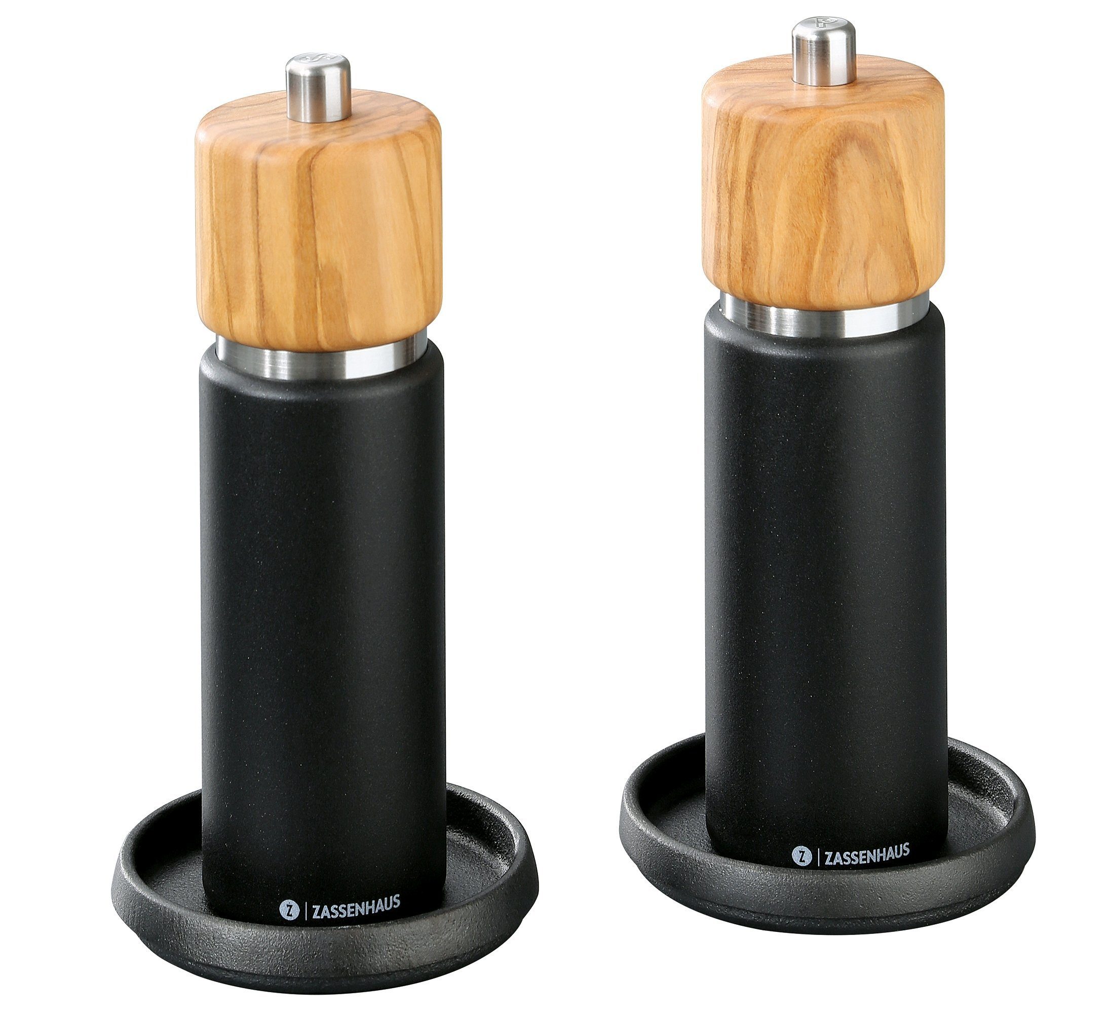 ZASSENHAUS Mühlenuntersetzer Mühlenuntersetzer Gewürzmühlen Untersetzer 2'er-Set Zassenhaus, Set bestehend aus 2 Mühlenuntersetzern