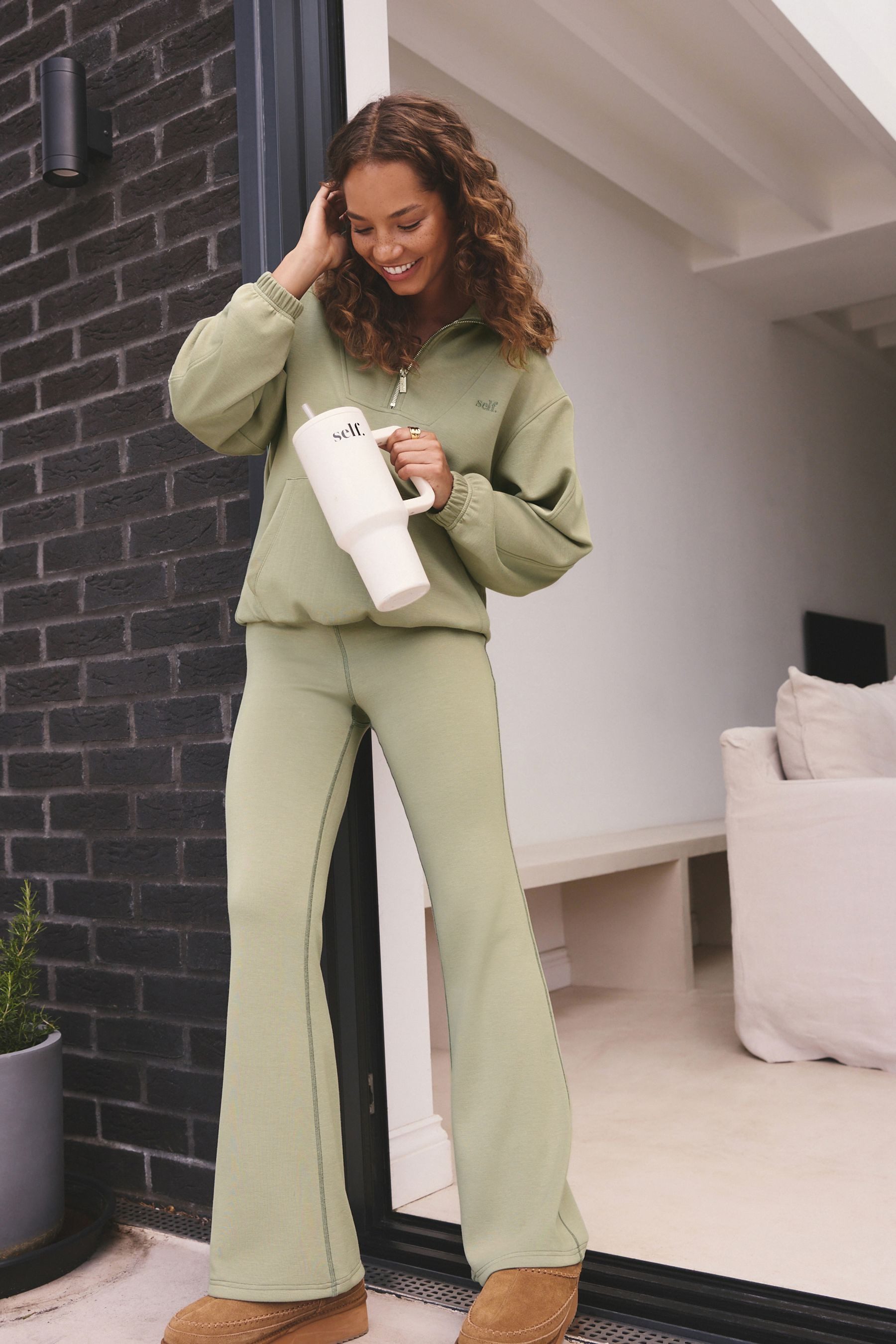 self Sweater Self. Modal-Sweatshirt mit 1/2-Reißverschluss (1-tlg)