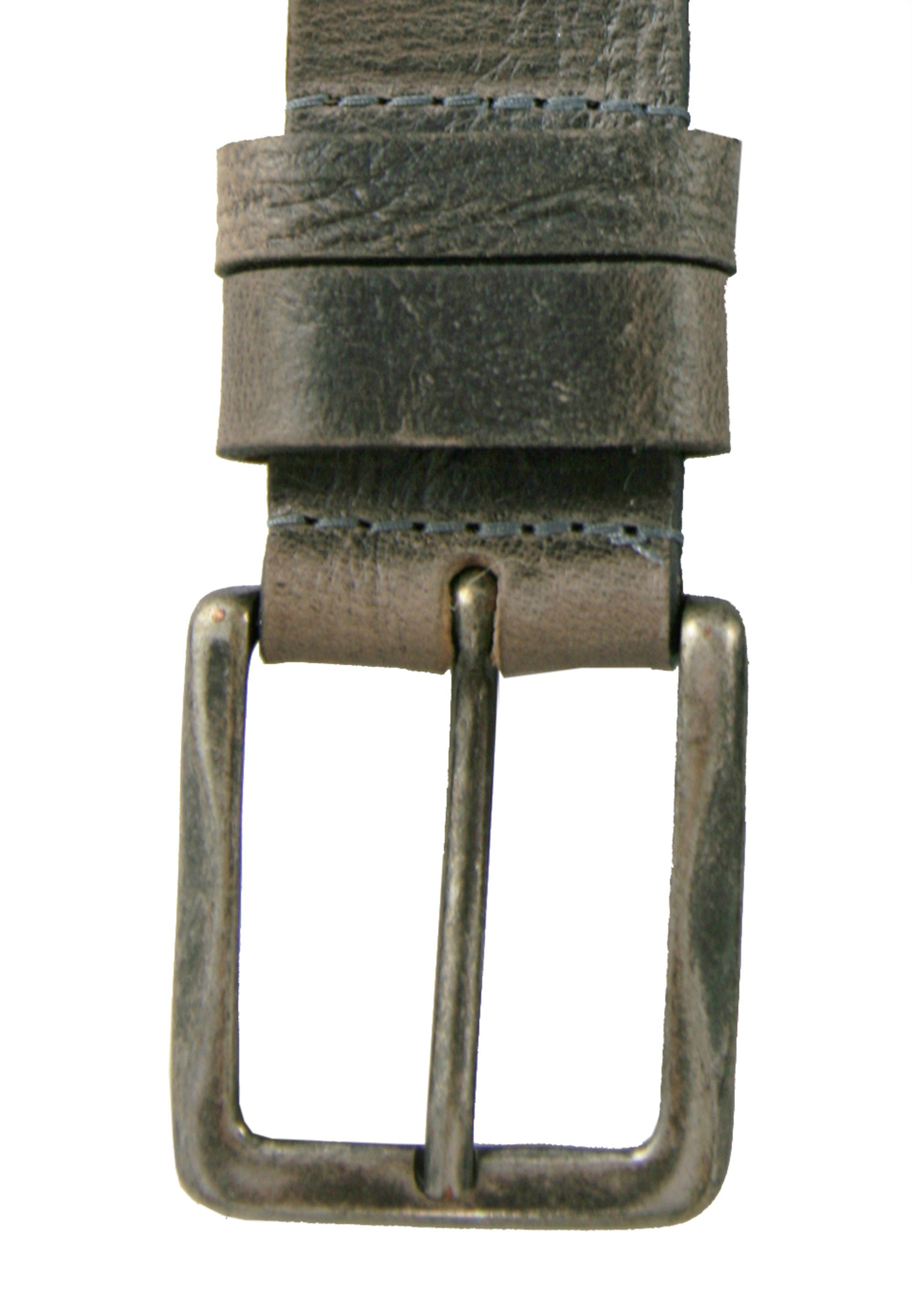 grau Petrol strukturierten Vintage-Look Ledergürtel im Industries