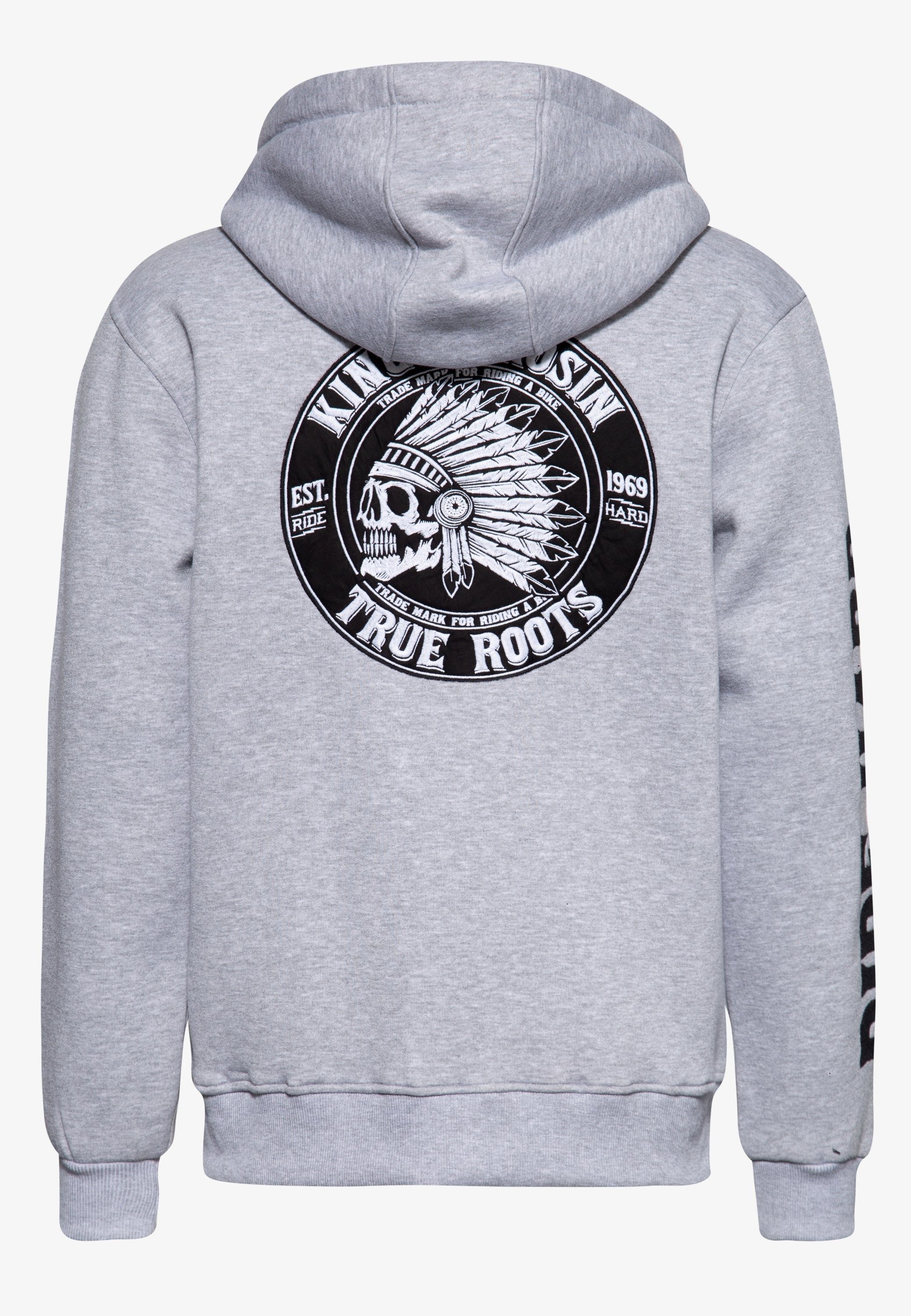 Roots True meliert Kapuzensweatjacke KingKerosin