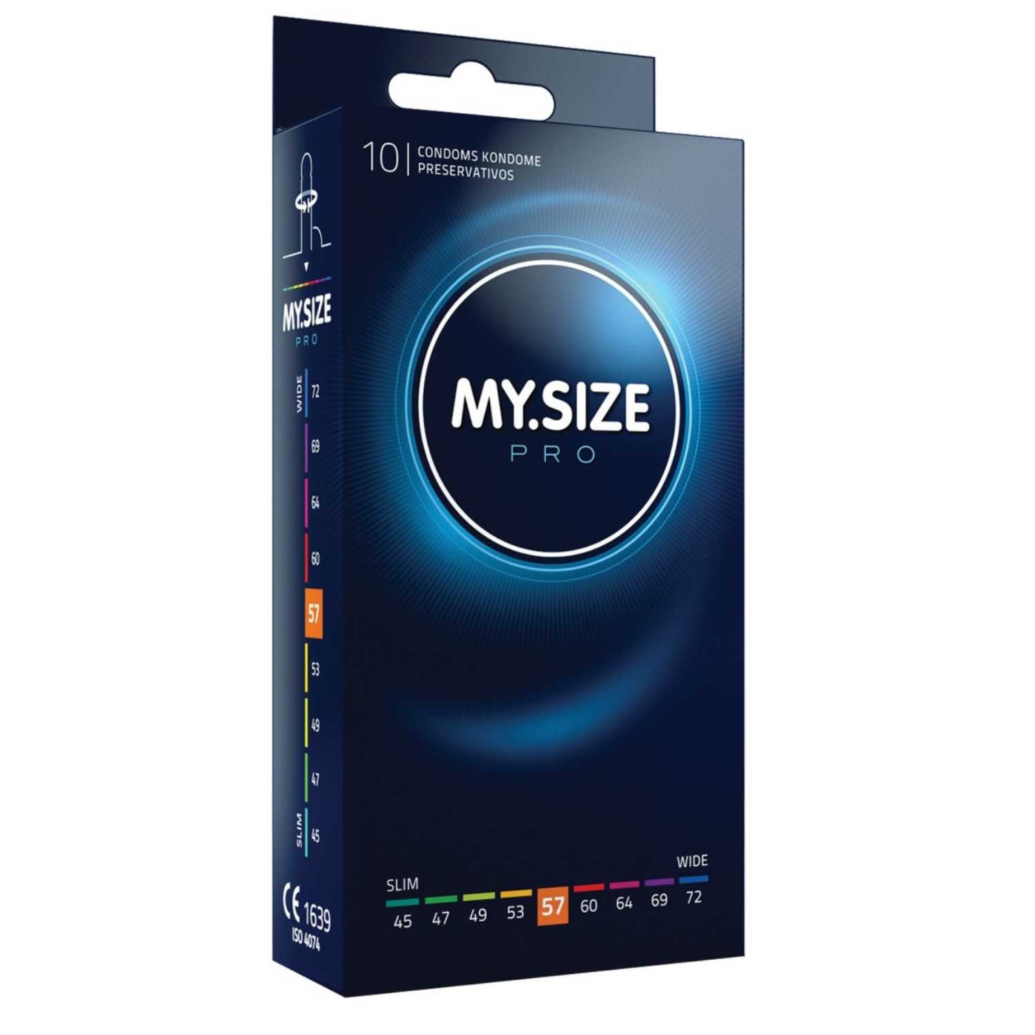 My Size pro Kondome Kondome nach Größen 10er Pack 45 47 49 53 57 60 64 69 72