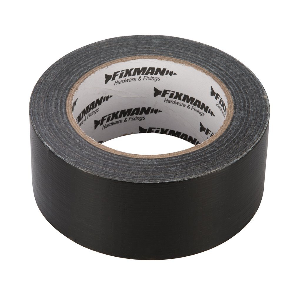 Silverline Klebeband starkes Gewebeklebeband 50 mm x 50 m schwarz