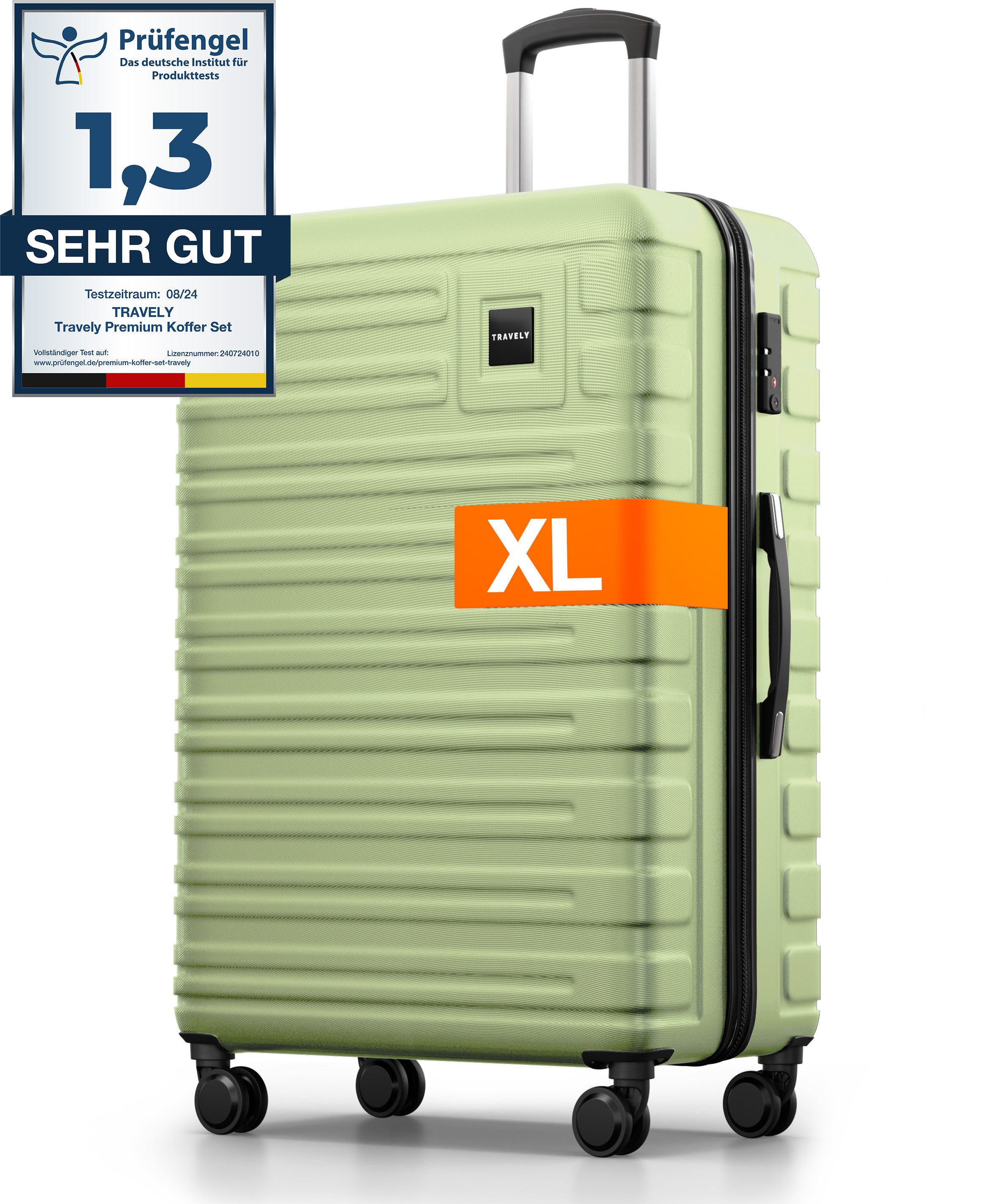 Travely Koffer Polycarbonat Koffer XL 77cm - Reisekoffer, Hartschalenkoffer günstig online kaufen