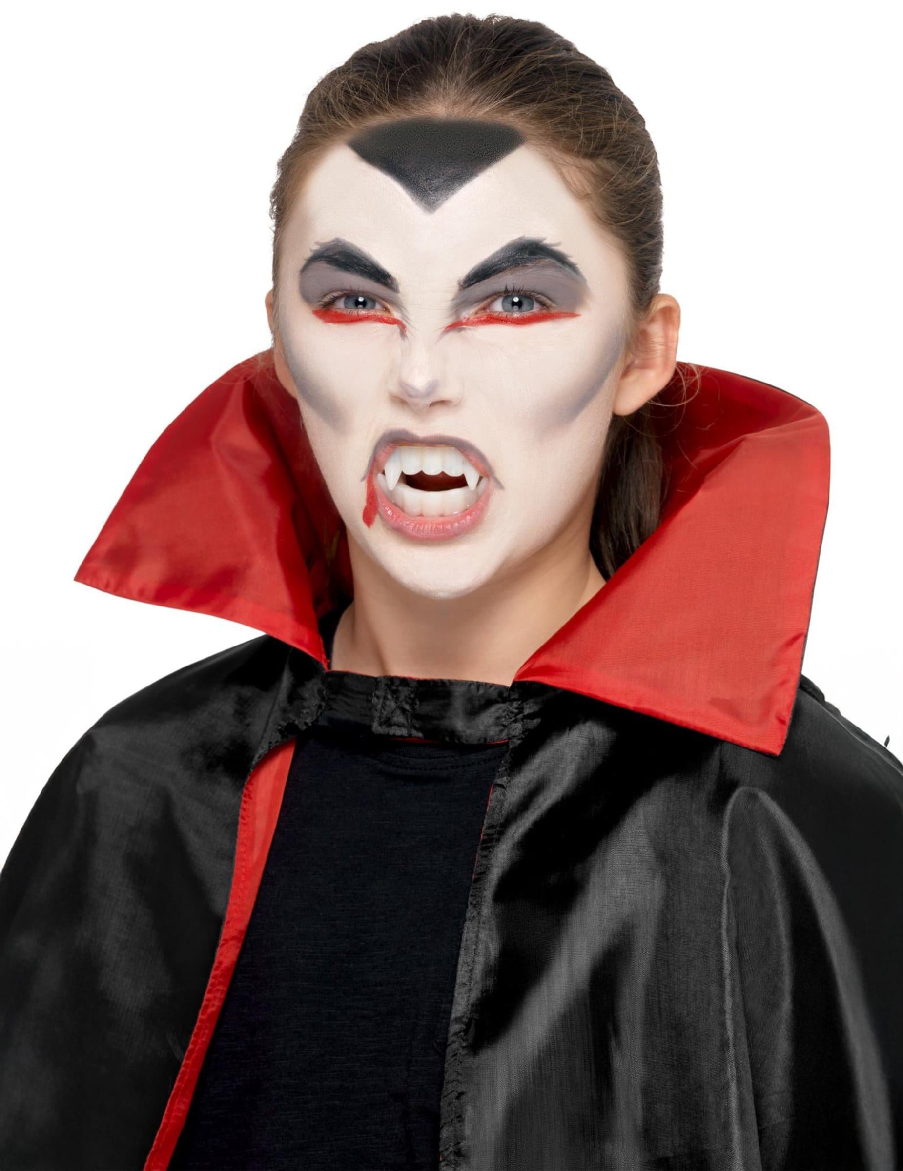 Rubies Niederlande b.v. Kostüm Schminkset Vampir für Kinder Halloween Make-up 6-teilig schwarz-weiss