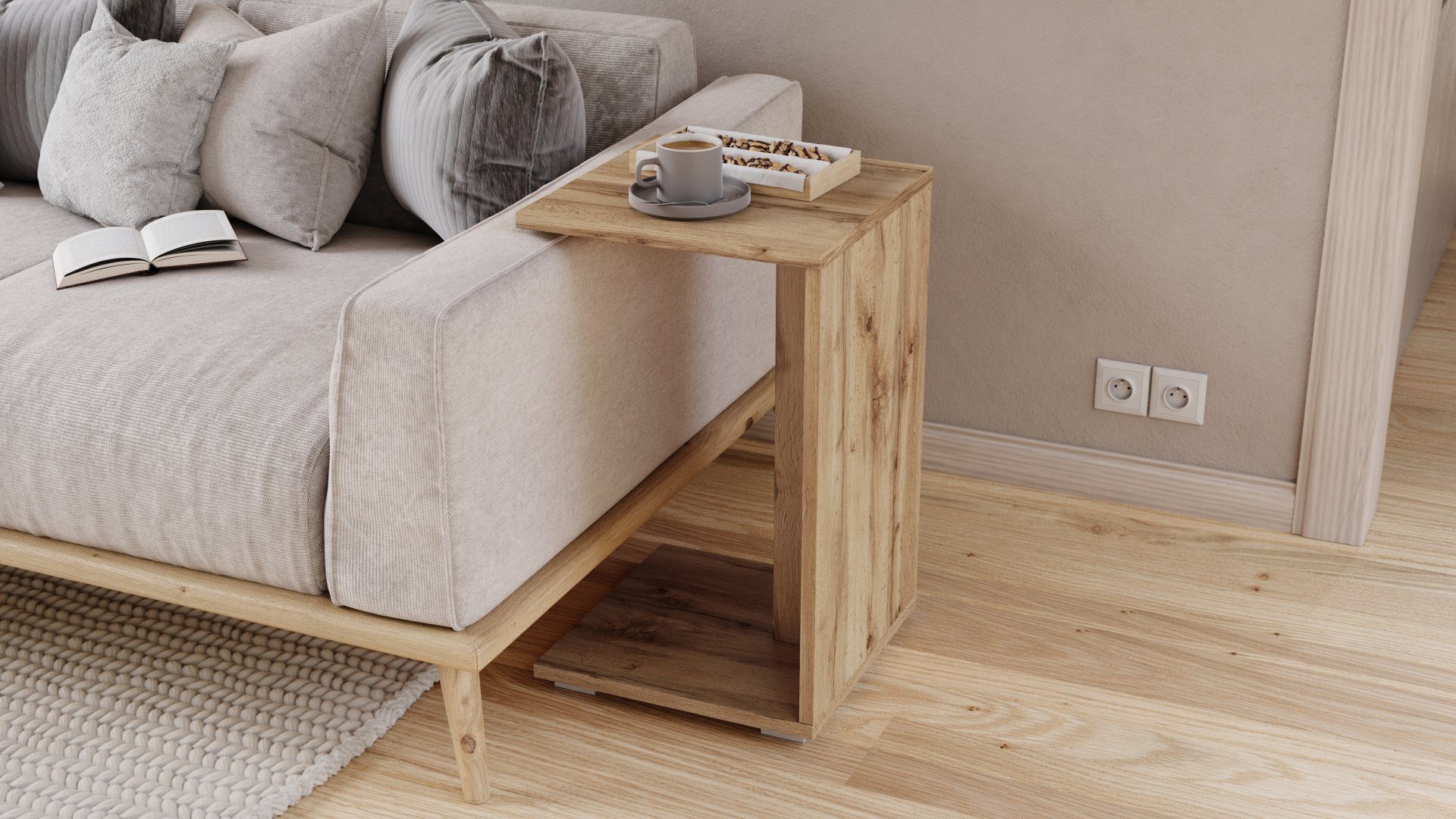 designimpex Beistelltisch Design Hugo Ecktisch Tisch günstig online kaufen