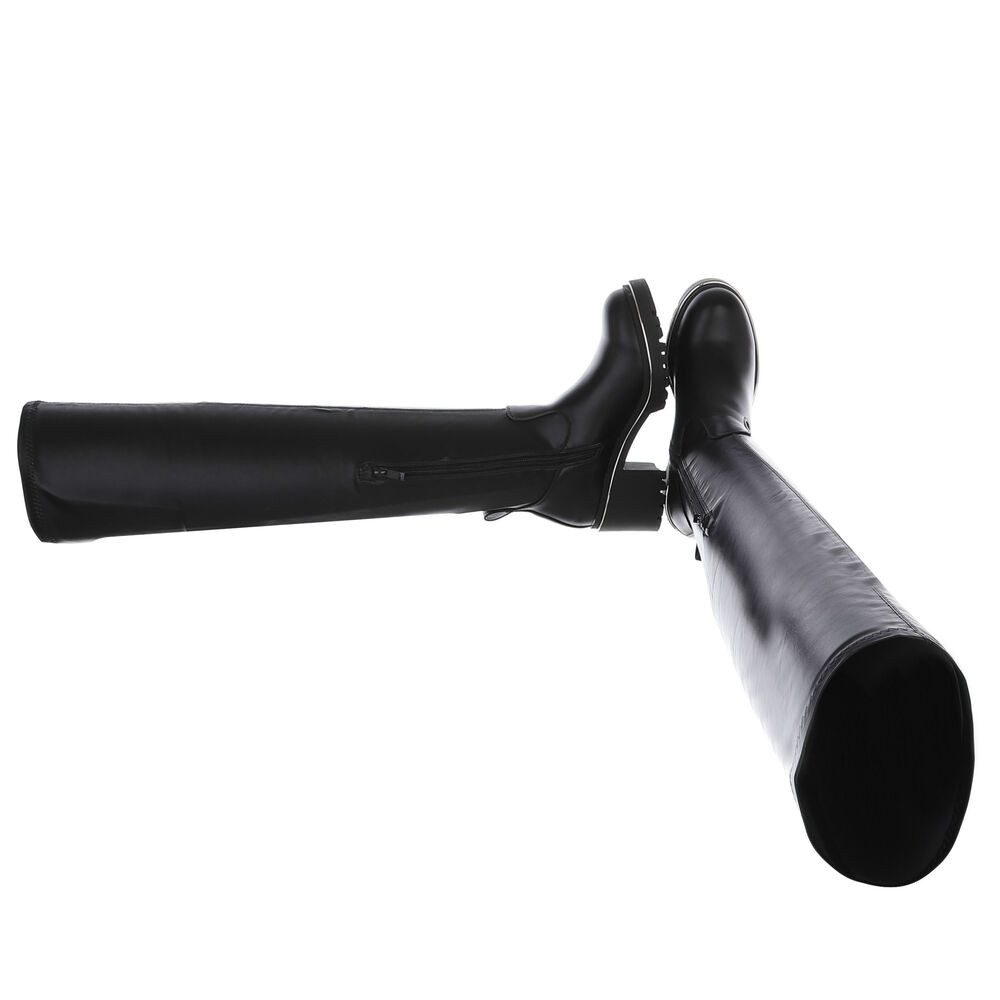 Ital-Design Kniehohe Stiefel mit Blockabsatz für Damen Overkneestiefel (911 günstig online kaufen