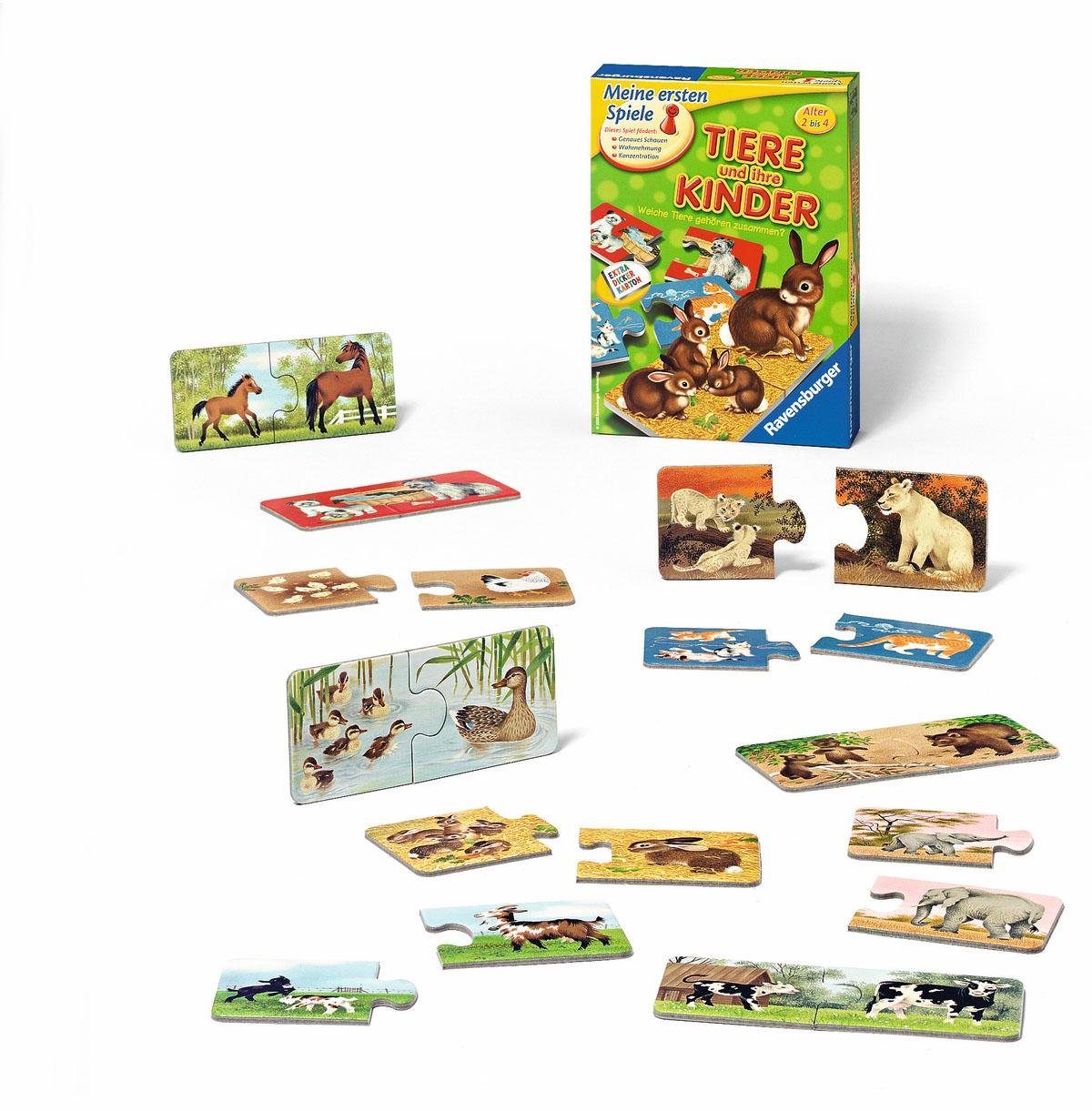 Image of RAVENSBURGER Meine ersten Spiele „Tiere und ihre Kinder“ Meine ersten Spiele, Mehrfarbig
