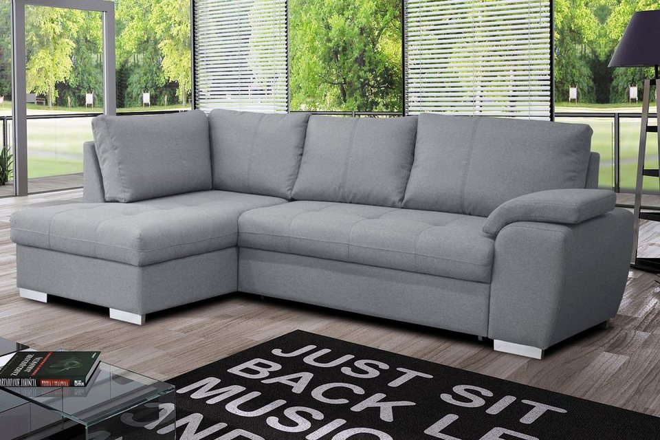 Places of Style Ecksofa »Tokio«, mit Bettfunktion und Bettkasten online