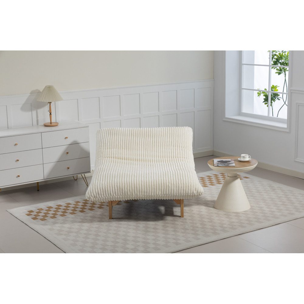 BBWL Sofa Beanbag-Sessel für Erwachsene aus Cordstoff, ergonomischer Einzelsessel für Wohnzimmer und Schlafzimmer
