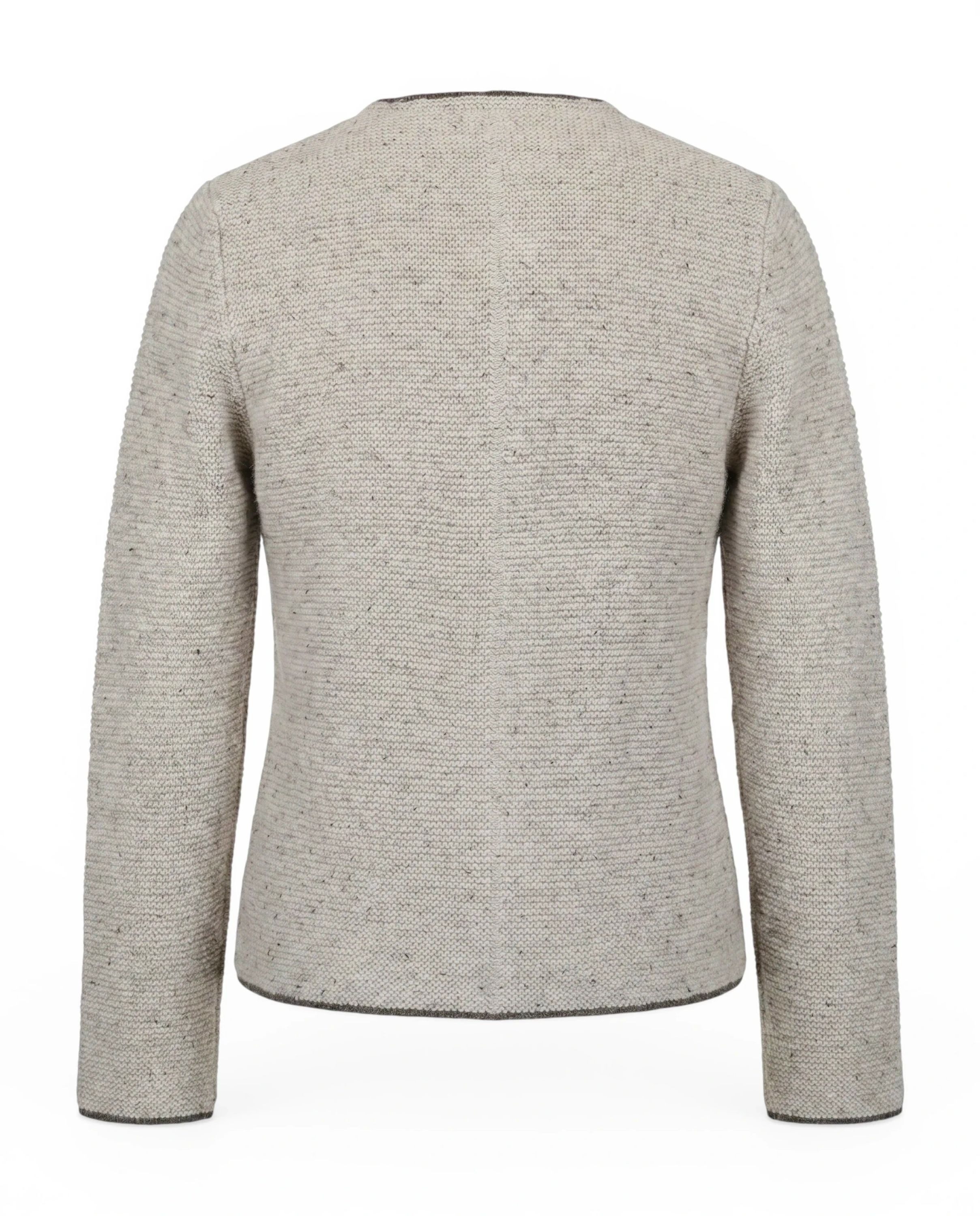 Nübler Trachtenstrickjacke Herren Trachtenstrickjacke Langarm Hannes in Natur