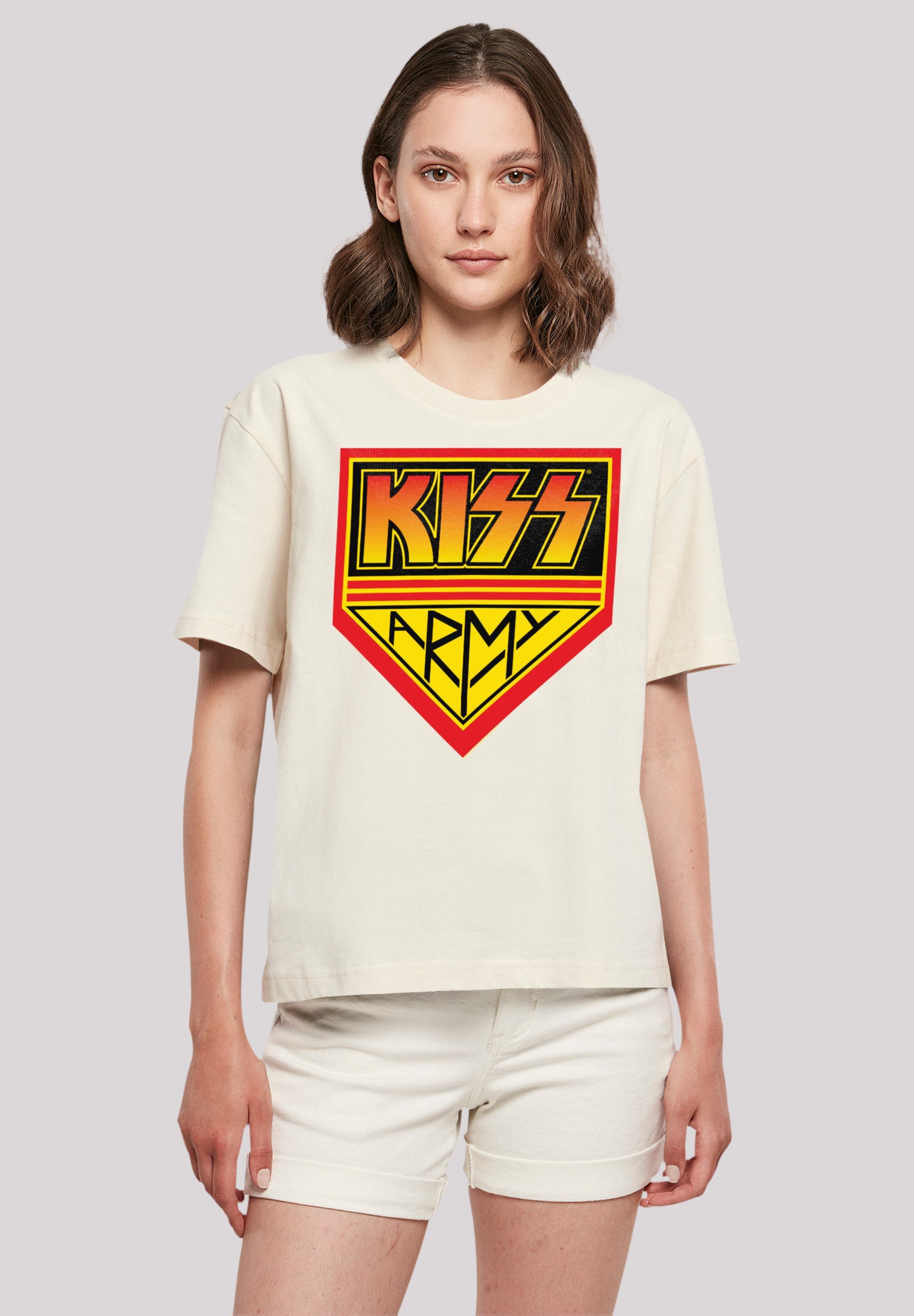 Komfortabel Rock Musik, Off, T-Shirt Qualität, und kombinierbar Rock F4NT4STIC Band Kiss Army Premium Logo By vielseitig