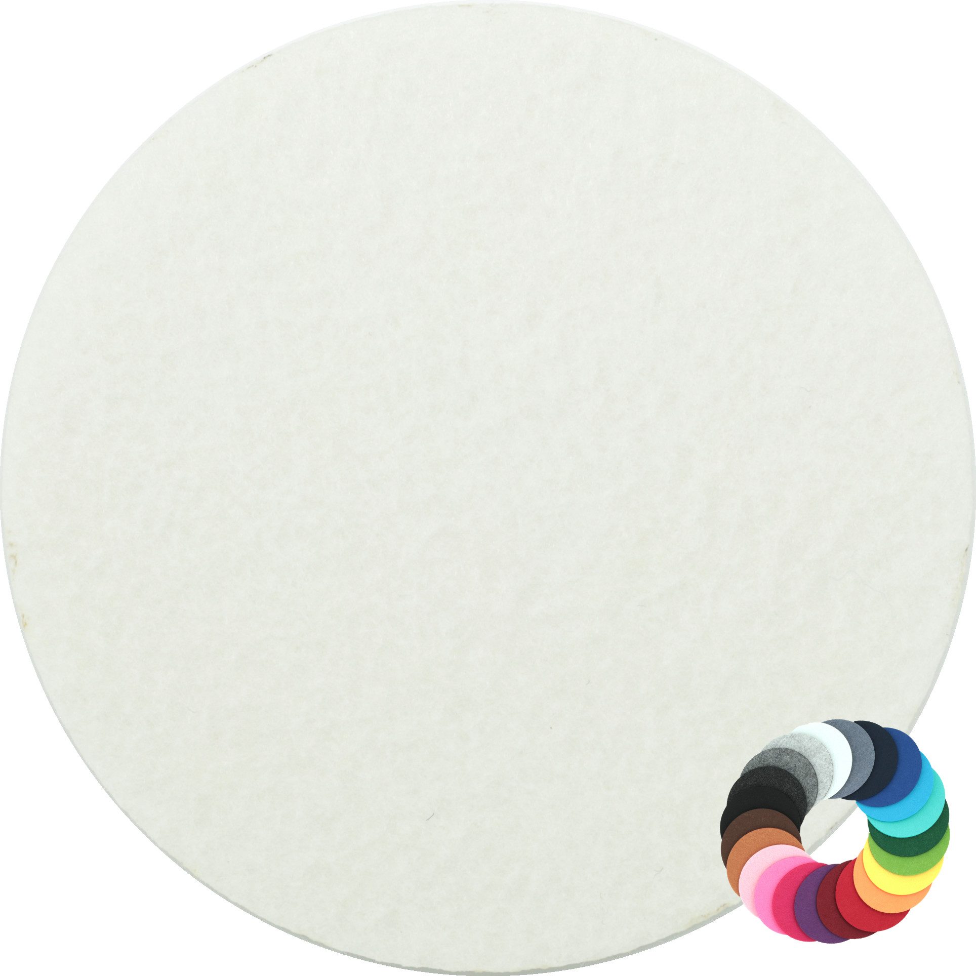 BIASTO Getränkeuntersetzer Runder Filz-Untersetzer, Scheibe Ø20cm, Wollweiss, Zubehör für Gläser, Vasen, Tassen, Teller, Tische, Gläser, Weingläser, Cocktails, Flaschen, Schalen, Tischdeko, Blumentopf, Inhalt: jeweils 1 Stück, einfach Mix mischen und Wunschkombination bestellen.