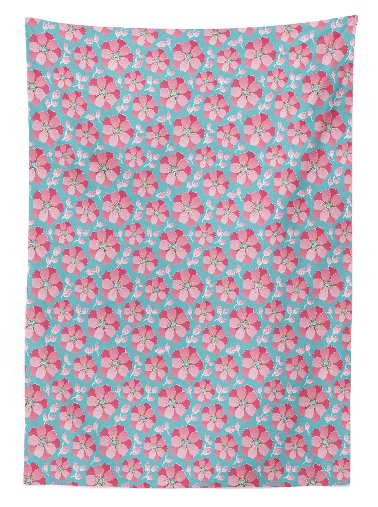 Abakuhaus den Farben, Zusammenfassung Petals Und Für Klare Bereich Pink Außen Waschbar Tischdecke Blau geeignet Farbfest