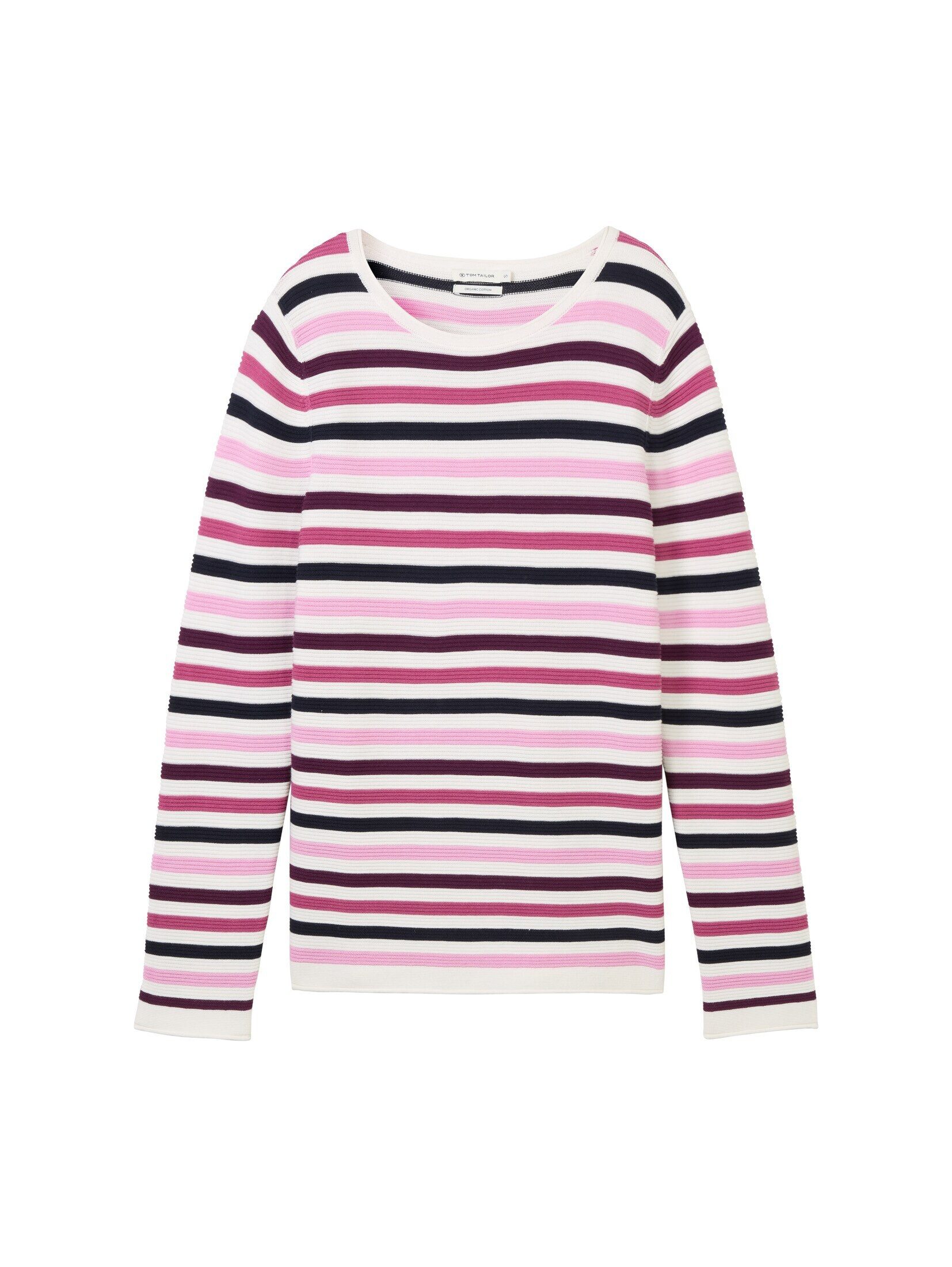 TOM TAILOR Strickpullover Strickpullover mit Bio-Baumwolle günstig online kaufen