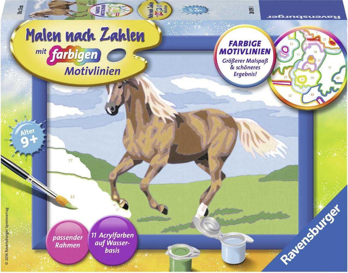 Ravensburger Malen Nach Zahlen – Einhorn Mit Glitzer & Nachtleuchtfarbe | Komplett-Set Für Kinder Ab 7 Jahren