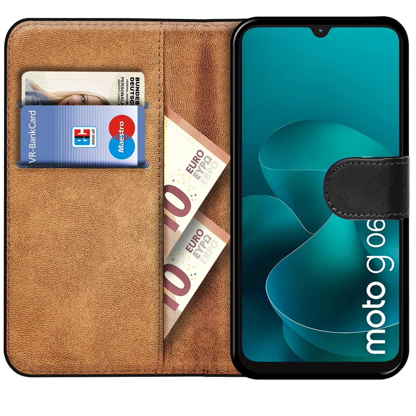 CoolGadget Handyhülle Book Case Handy Tasche für Motorola Moto G06 / G06 Power 6,88 Zoll, Hülle Klapphülle Flip Cover für Motorola G06 / G06 Power Schutzhülle