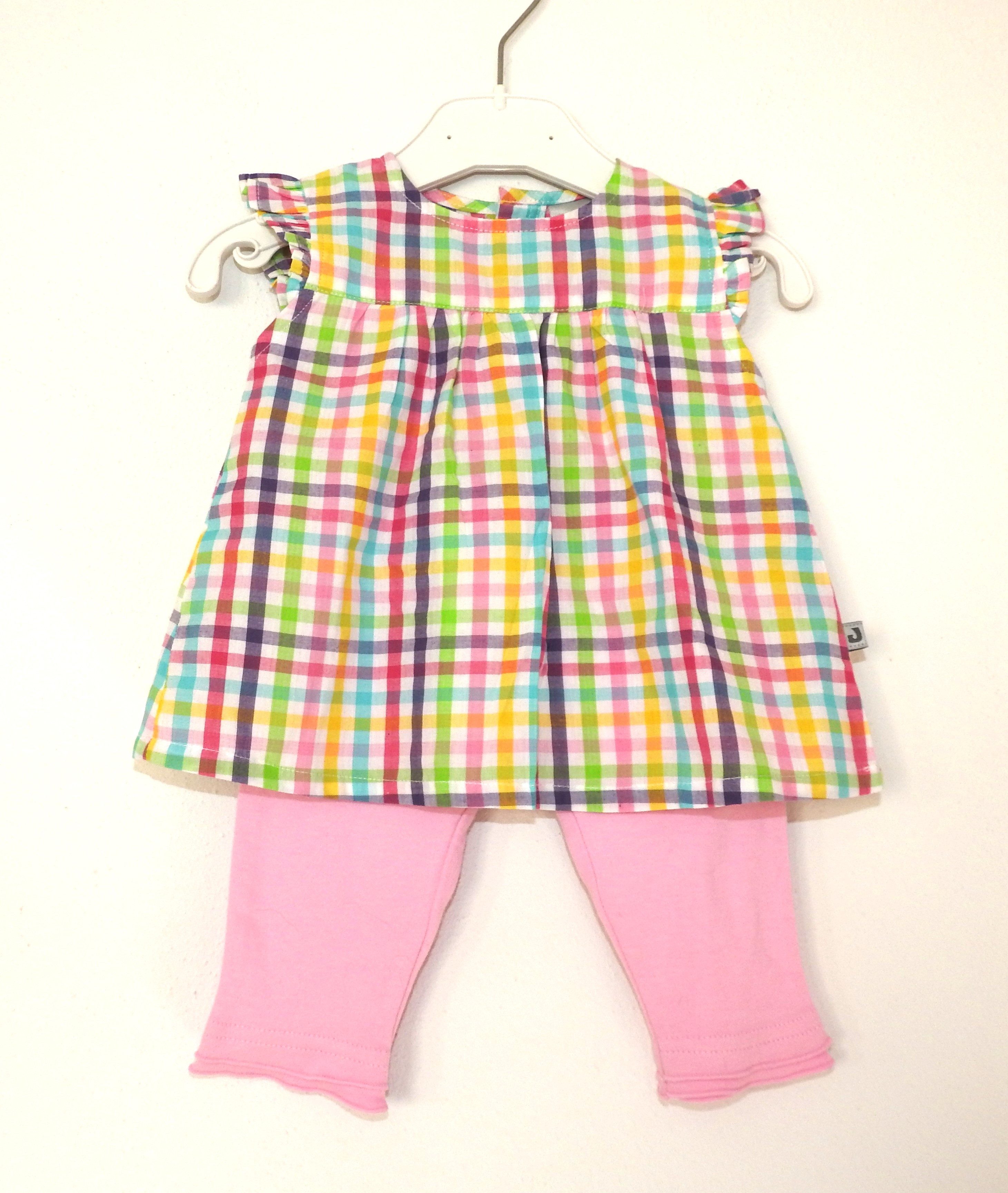 Kleid & Leggings Karo